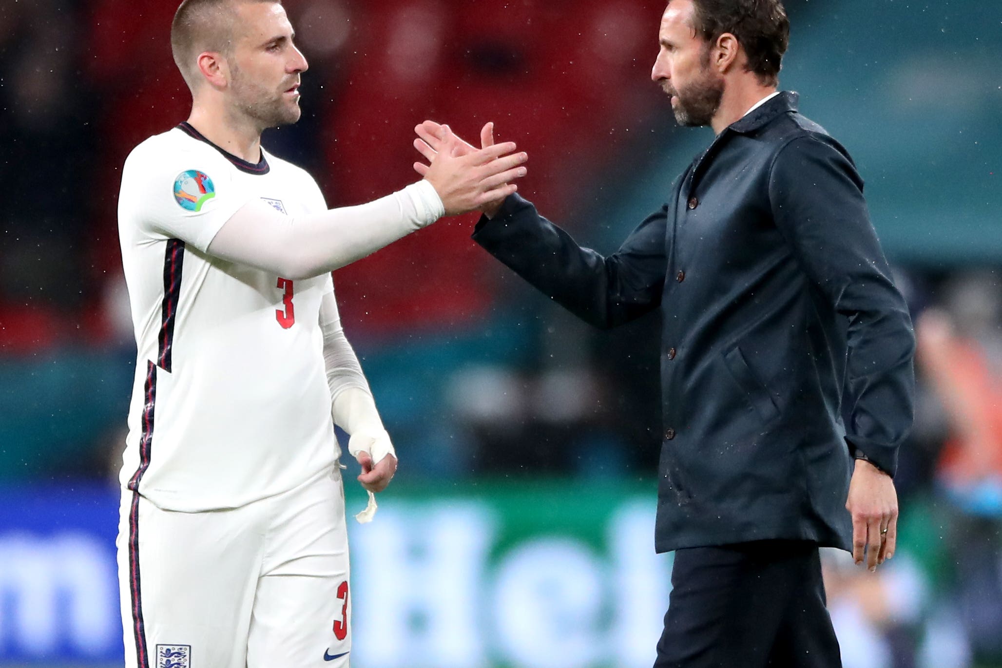 Luke Shaw will hope to be included in the England Euro 2024 training squad named by Gareth Southgate on Tuesday (Nick Potts/PA)