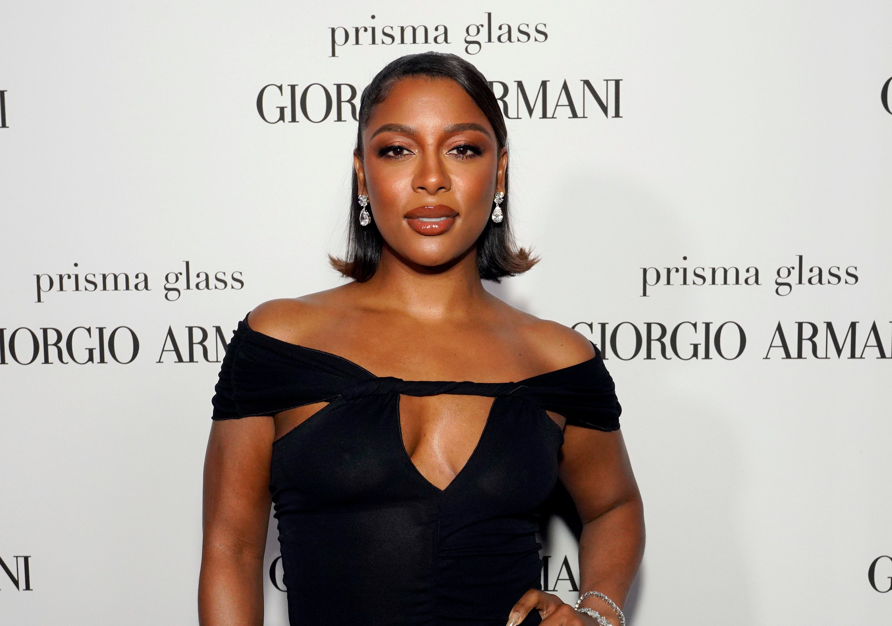 Victoria Monet attends Armani Beauty Celebrates the Launch of Prisma Glass Lip Gloss