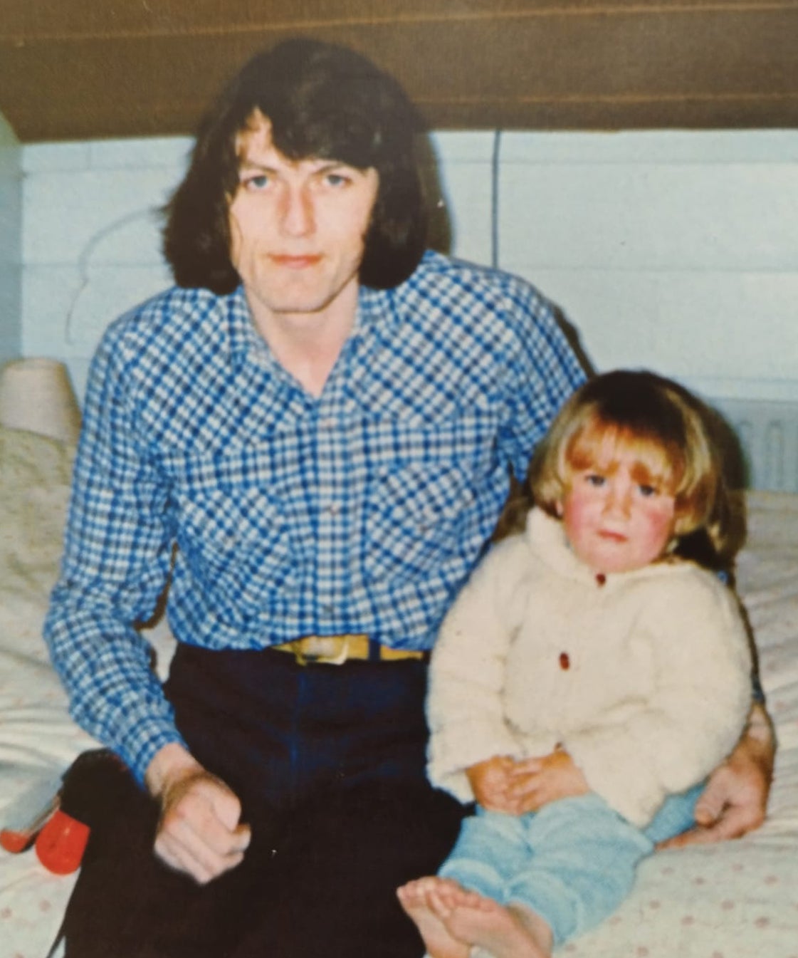 Rebecca Pagliaro with her father Neil King in 1986, who was co-infected with both HIV and hepatitis C while receiving treatment for haemophilia during his time boarding at Lord Mayor Treloar College in the 1970s. He died in 1996 when he was 38-years-old