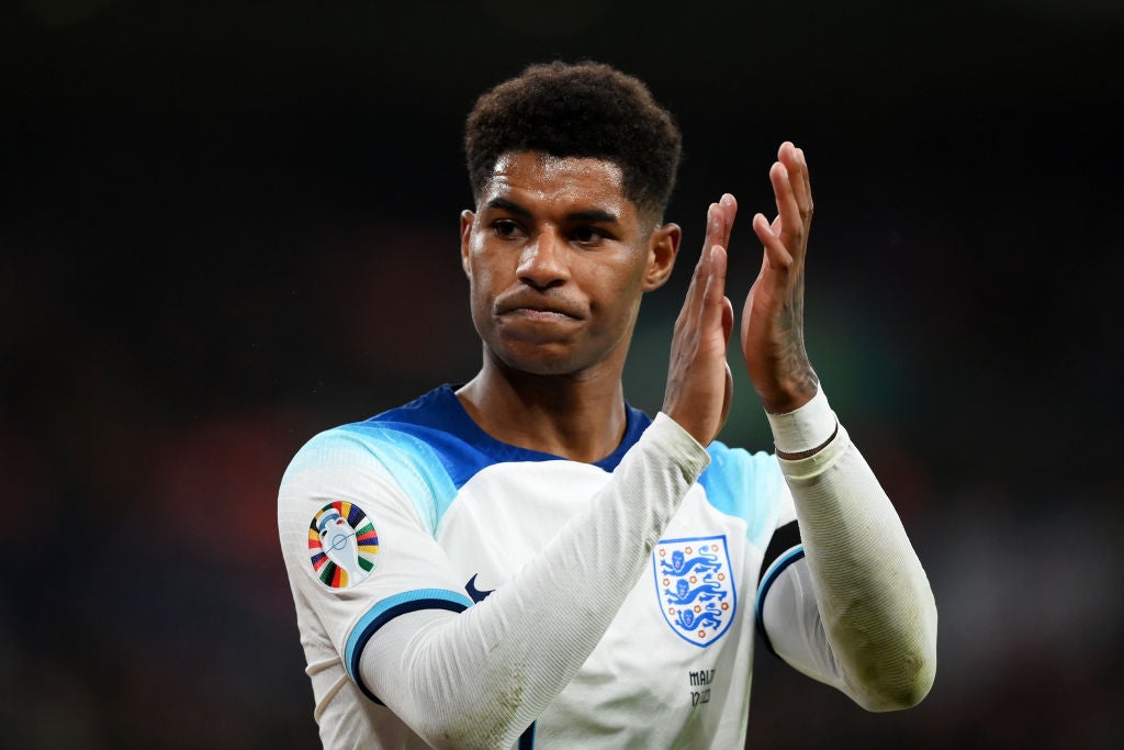 Marcus Rashford has been left out of Gareth Southgate’s squad