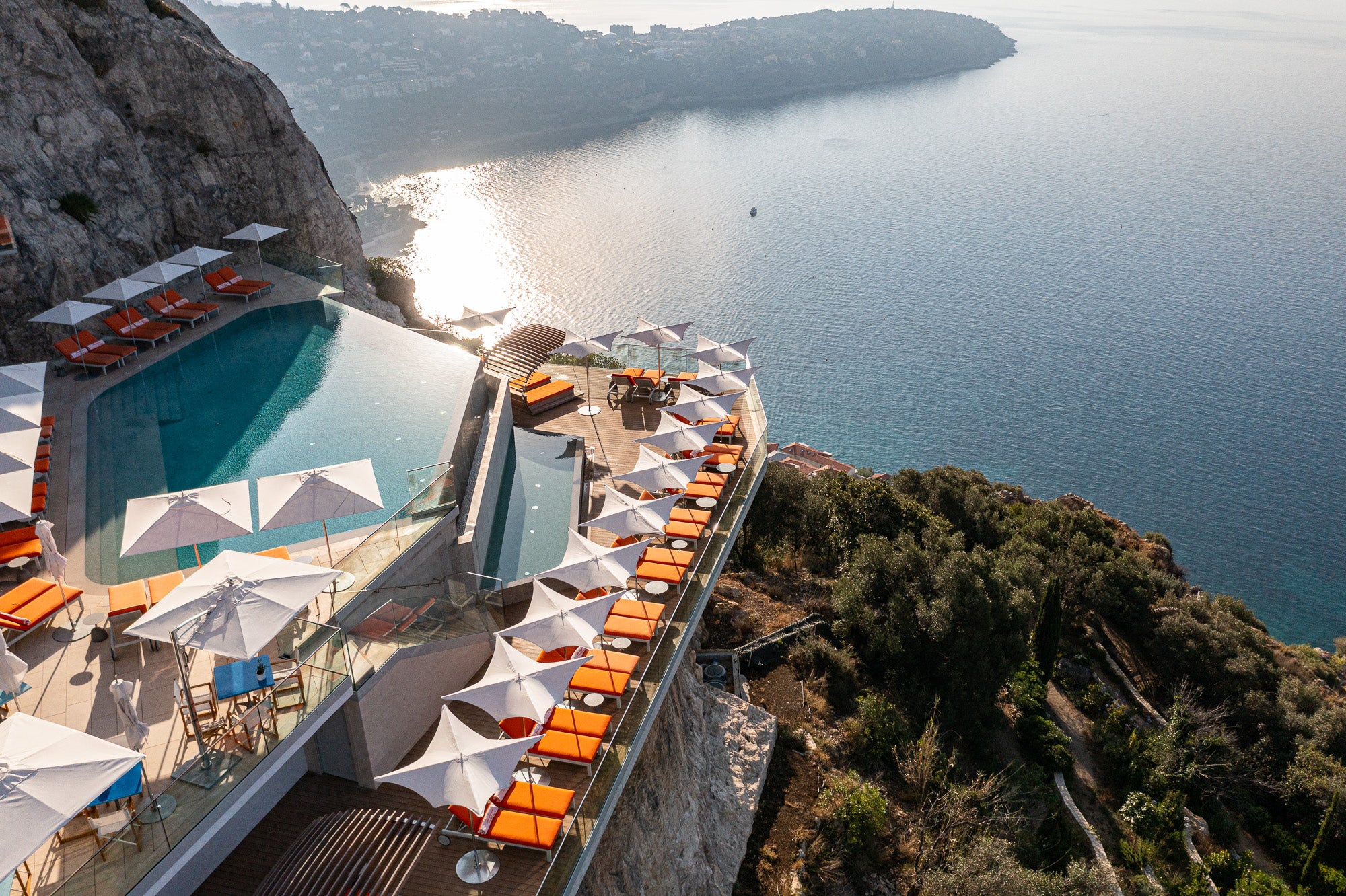 For a less traditional hotel, head up into the hills where The Maybourne overlooks Monaco