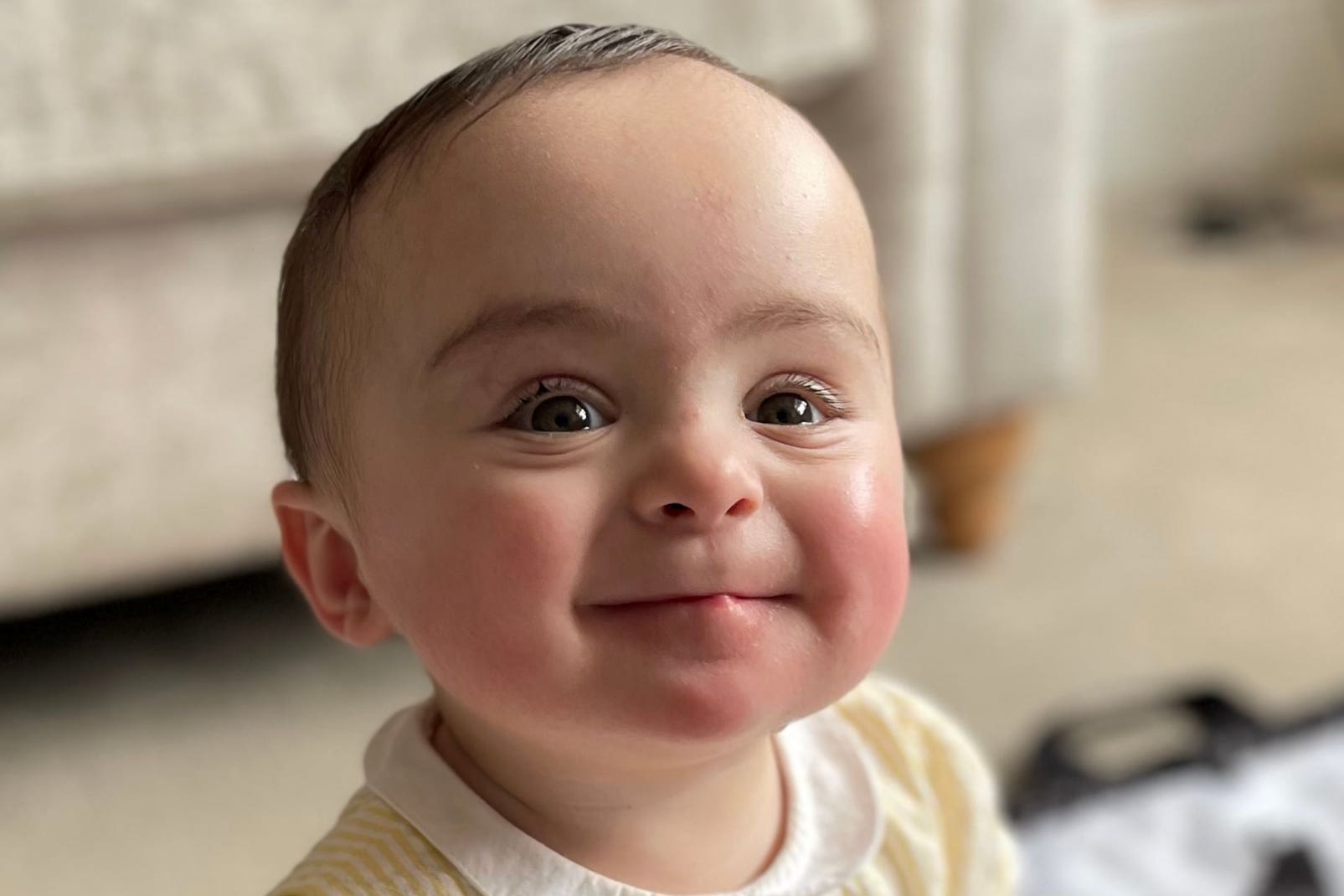 Nine-month-old Genevieve Meehan was found ‘unresponsive and blue’ after she was strapped to a bean bag face down for more than 90 minutes (Greater Manchester Police/PA)