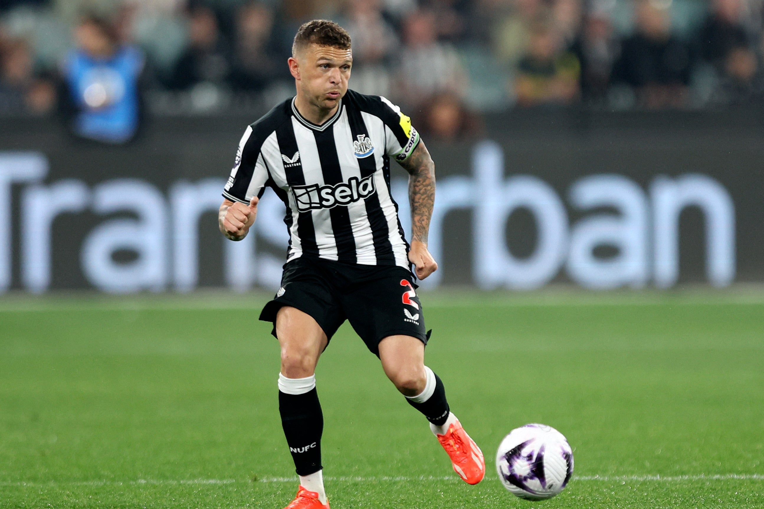 Kieran Trippier travelled down to Australia with Newcastle for a post-season friendly