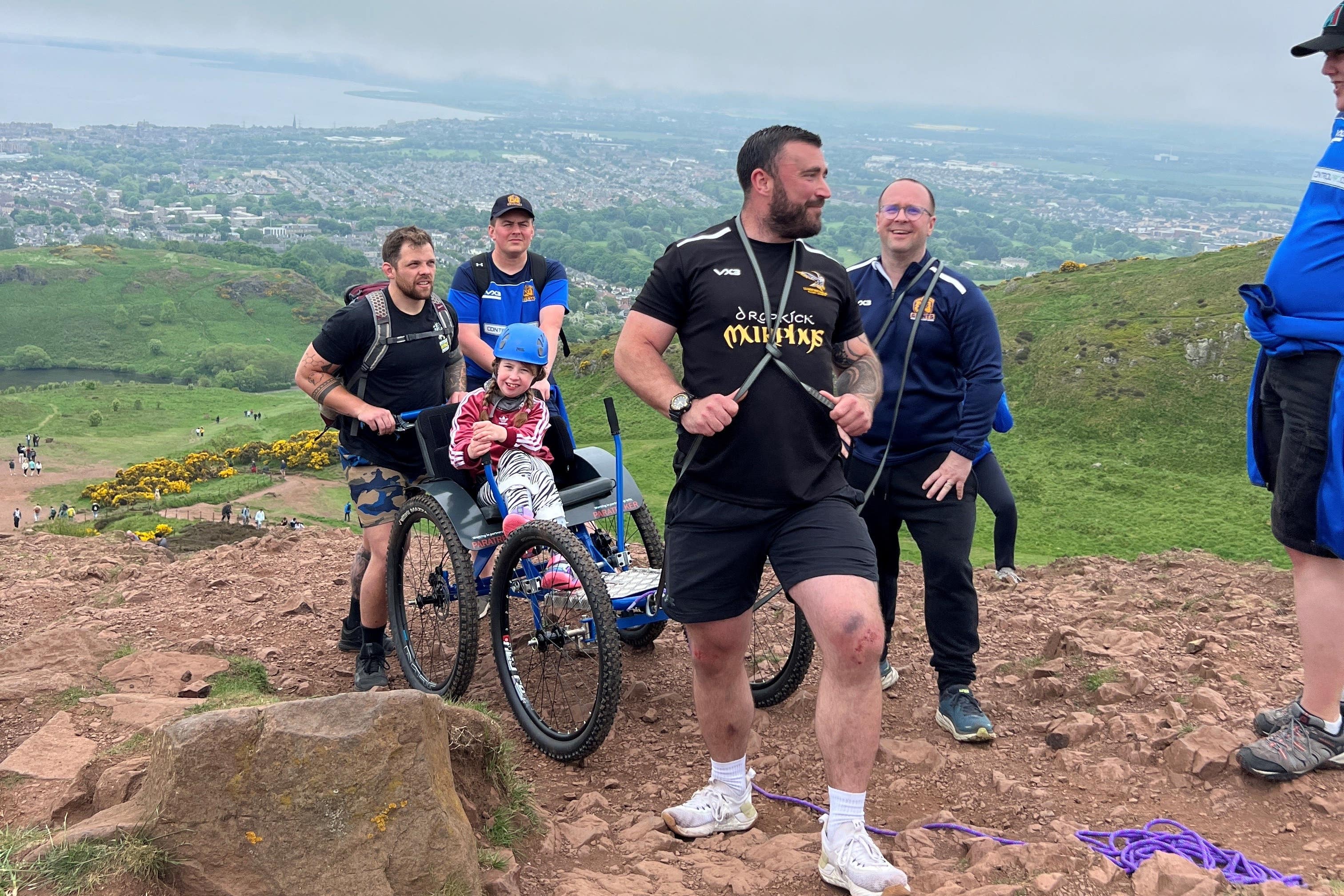 Oona Dooks on her way up Arthur’s Seat in Edinburgh (Eleanor Thom/PA)