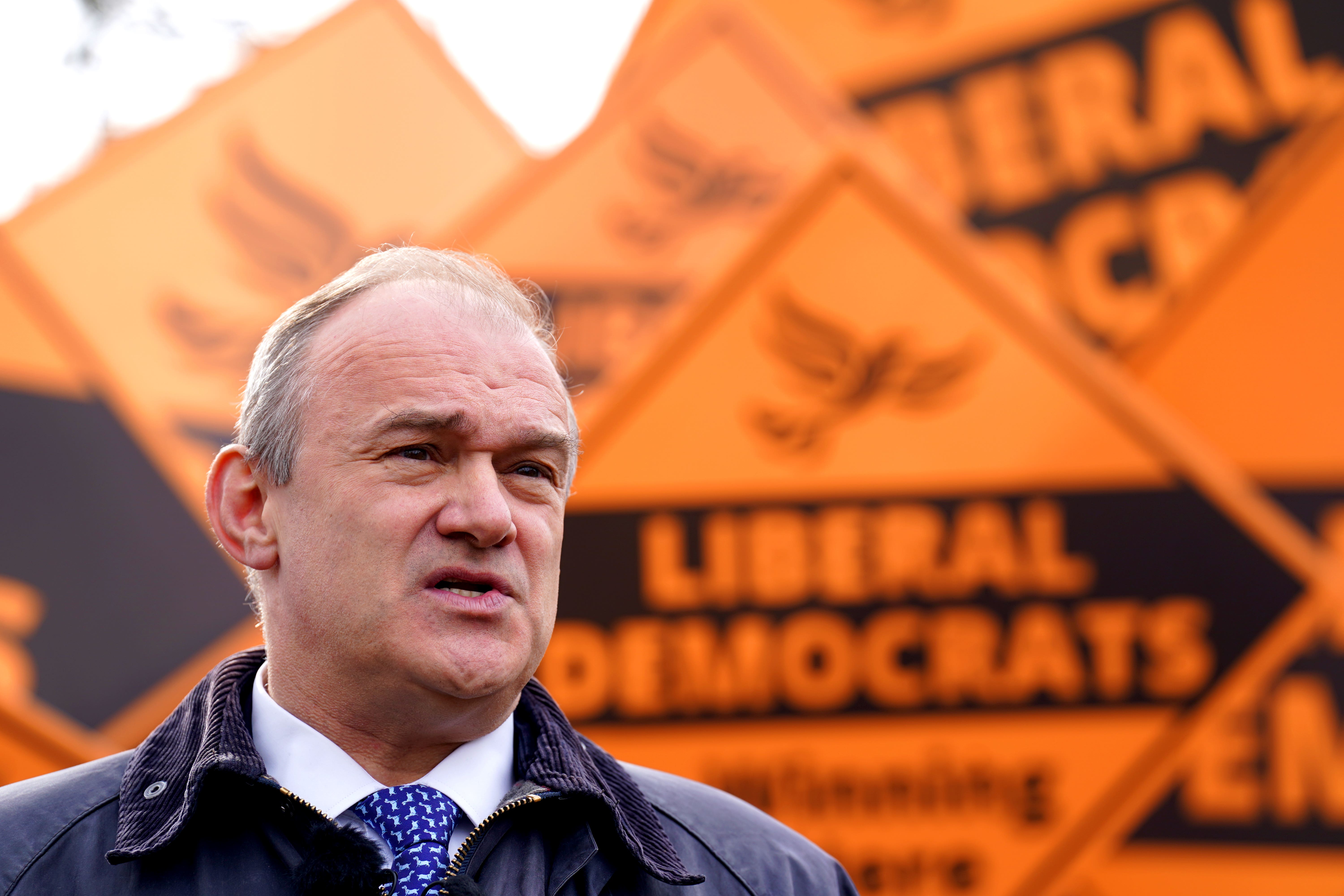 Liberal Democrat leader Sir Ed Davey (Joe Giddens/PA)