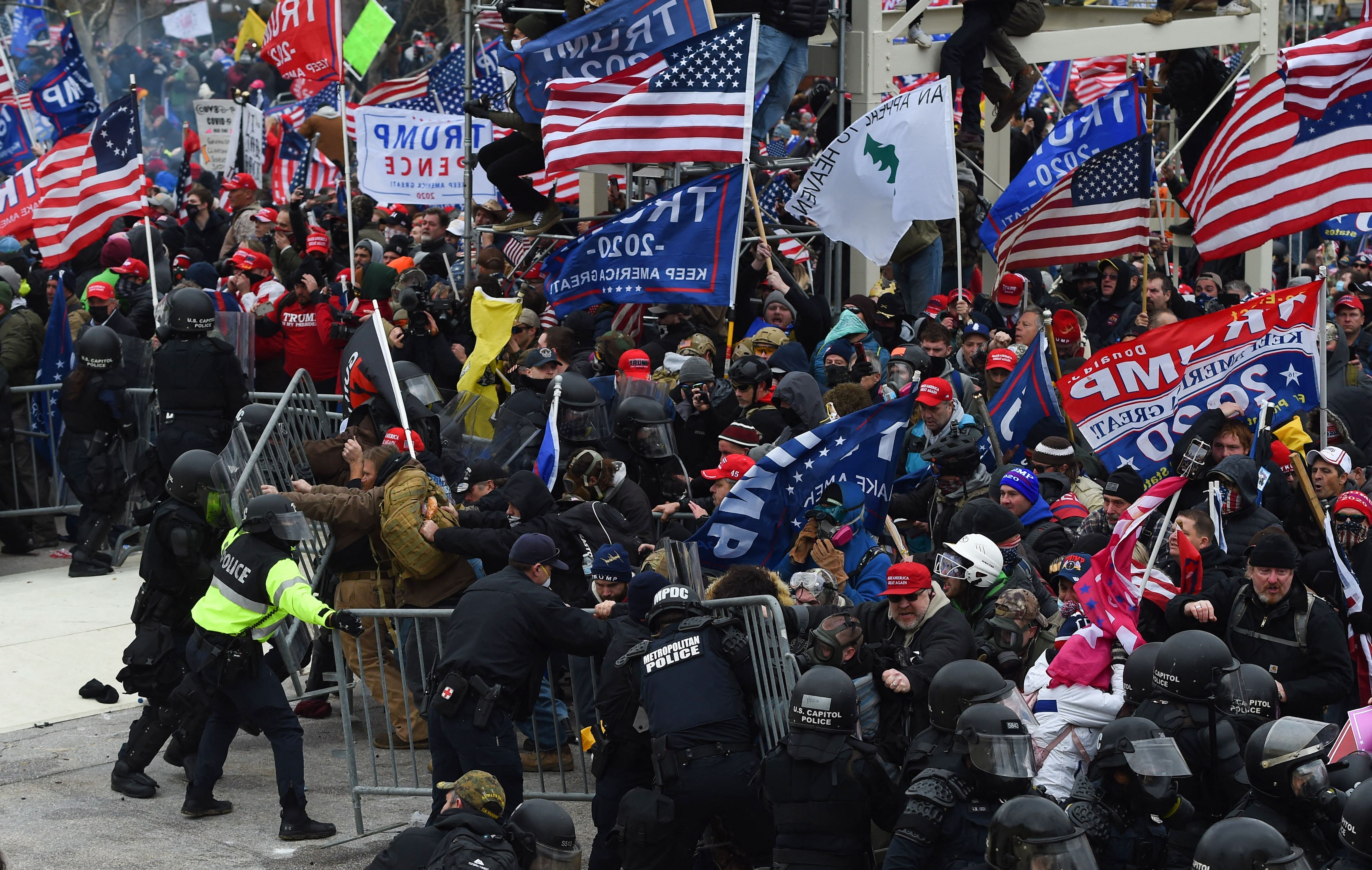 Also known as the ‘Pine Tree flag’, it dates back to the Revolutionary War, though it was pictured multiple times at the January 6 insurrection