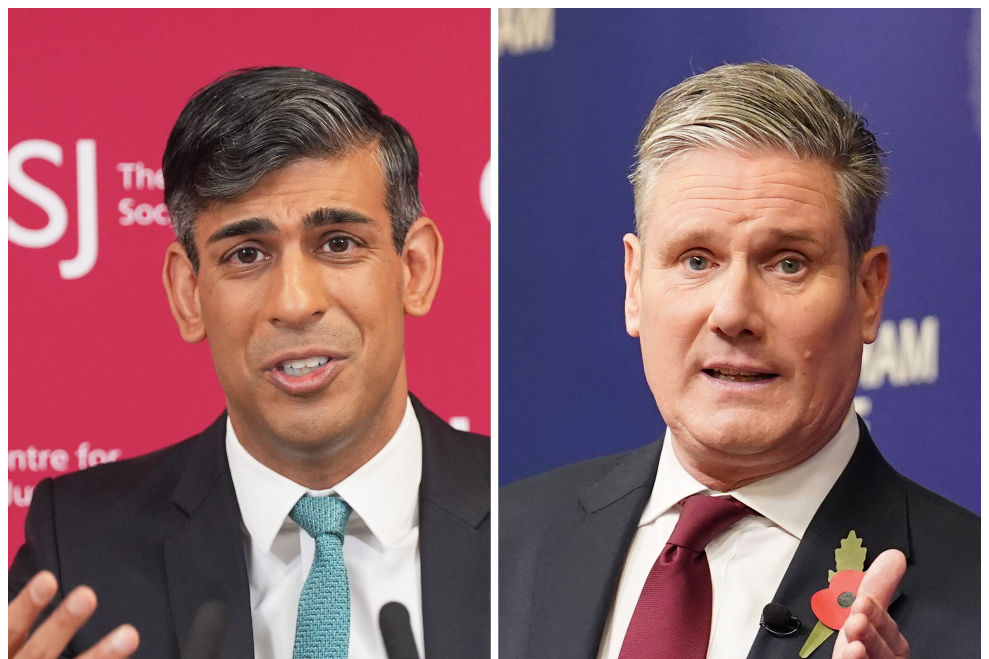 Rishi Sunak and Sir Keir Starmer are hitting the campaign trail (PA)