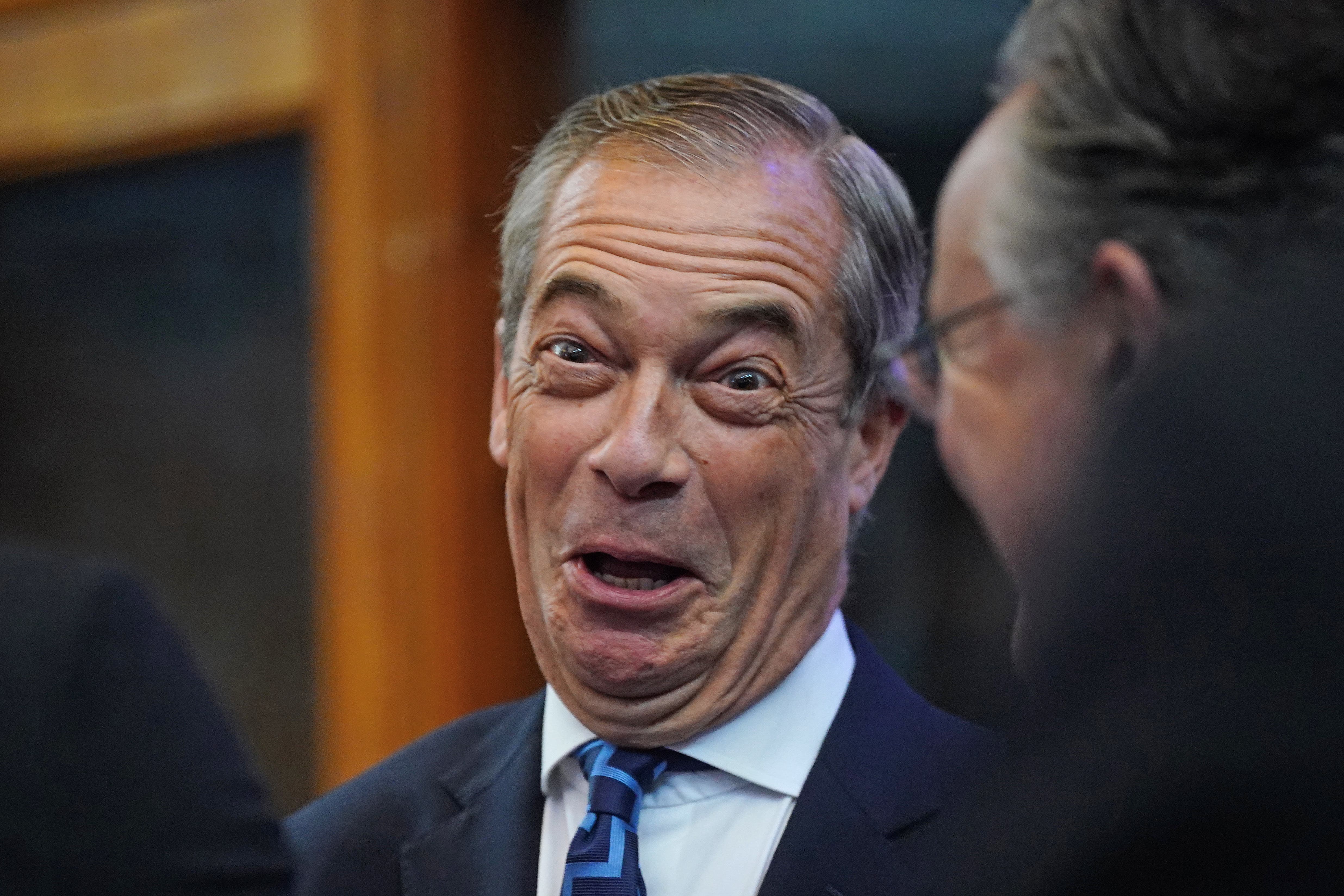 Nigel Farage said he would be focusing on helping Donald Trump win the upcoming US election on November 5 (Victoria Jones/PA)