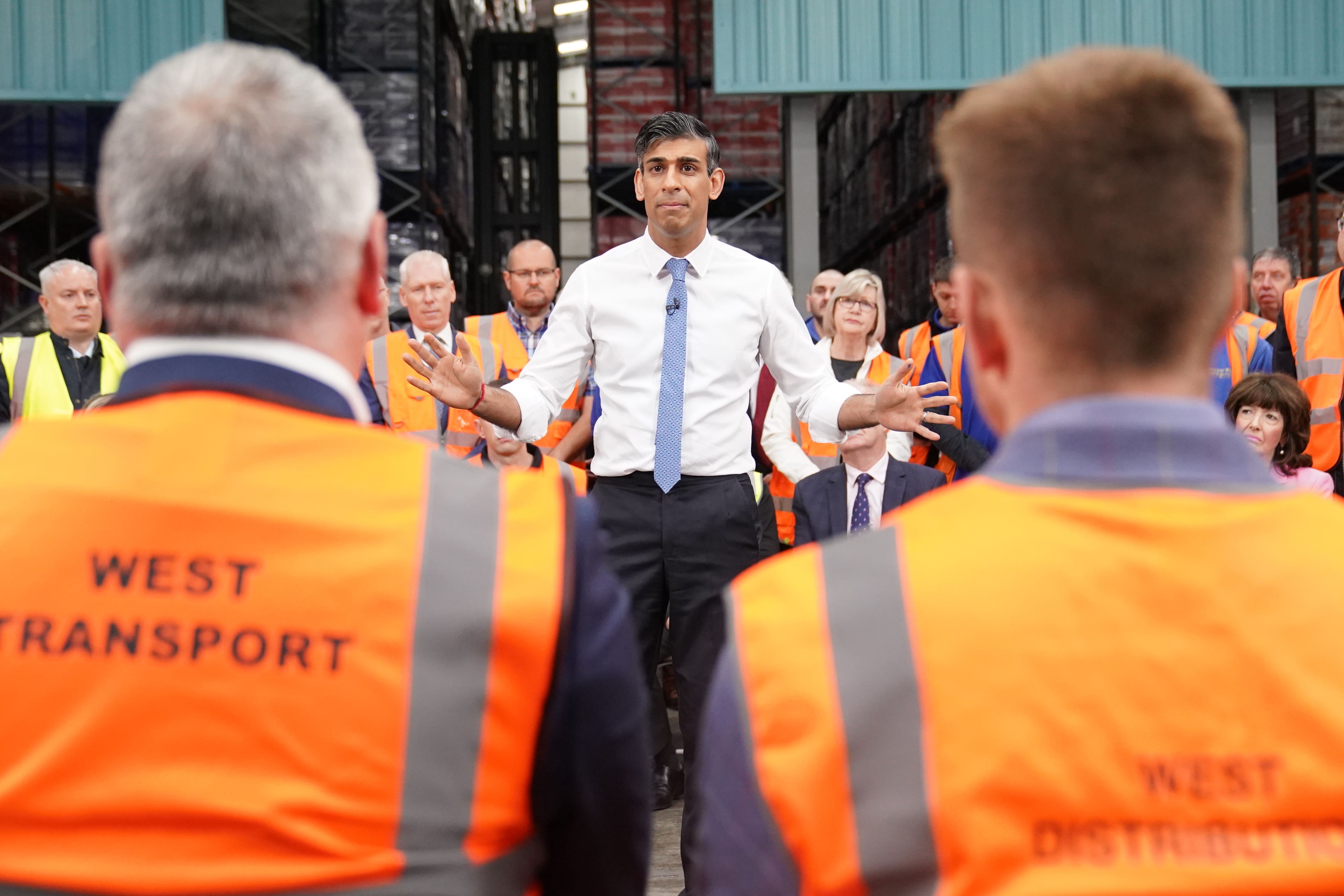 Prime Minister Rishi Sunak has promised to flights to Rwanda will take place if the Tories win the General Election (Stefan Rousseau/PA)