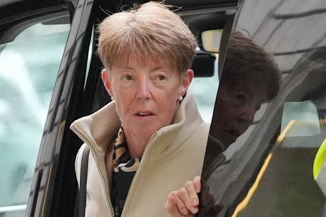 Former Post Office boss Paula Vennells arrives to give her second day of evidence (Jonathan Brady/PA)