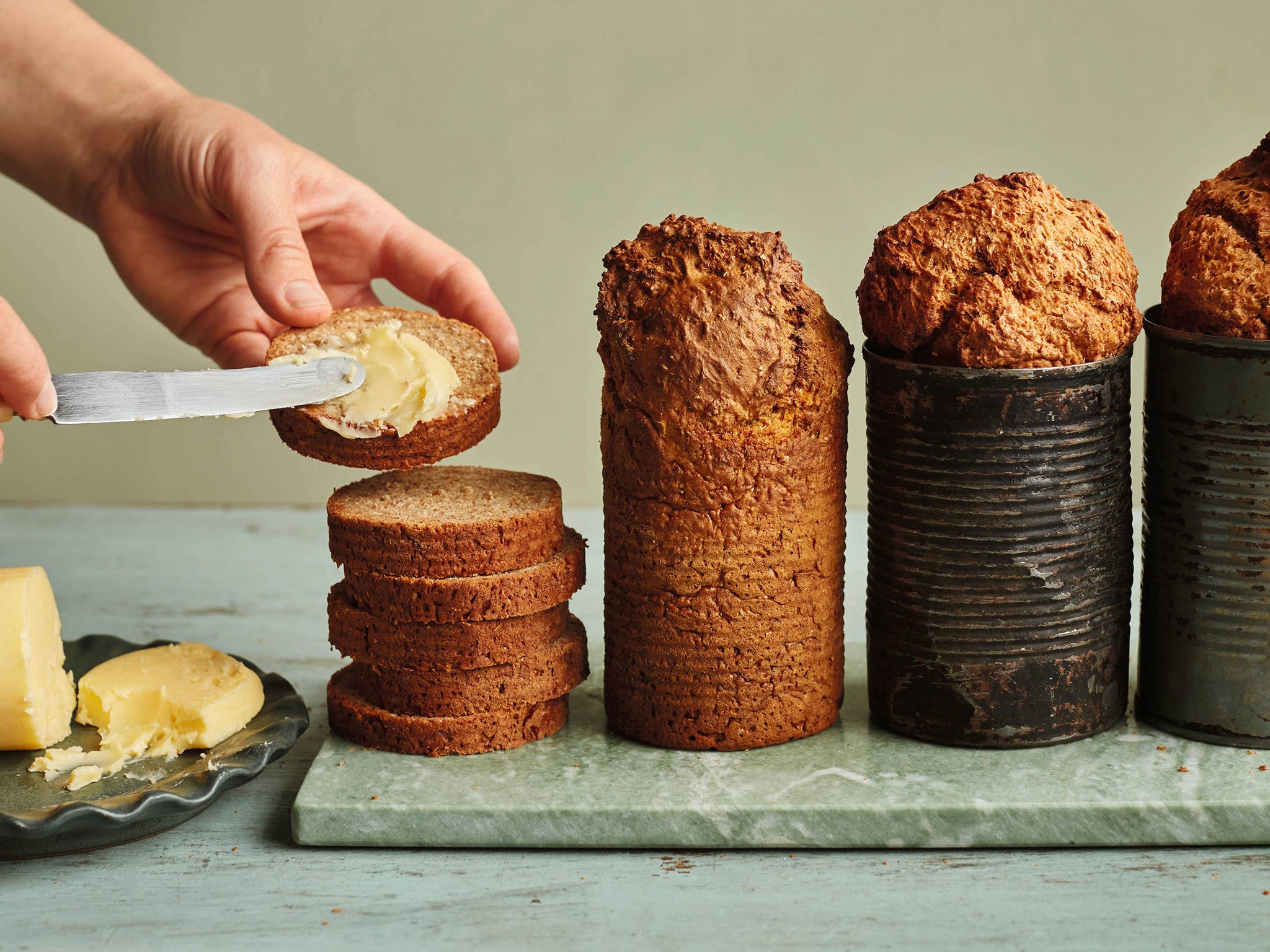 Traditional Irish soda bread can be made using empty cans of baked beans