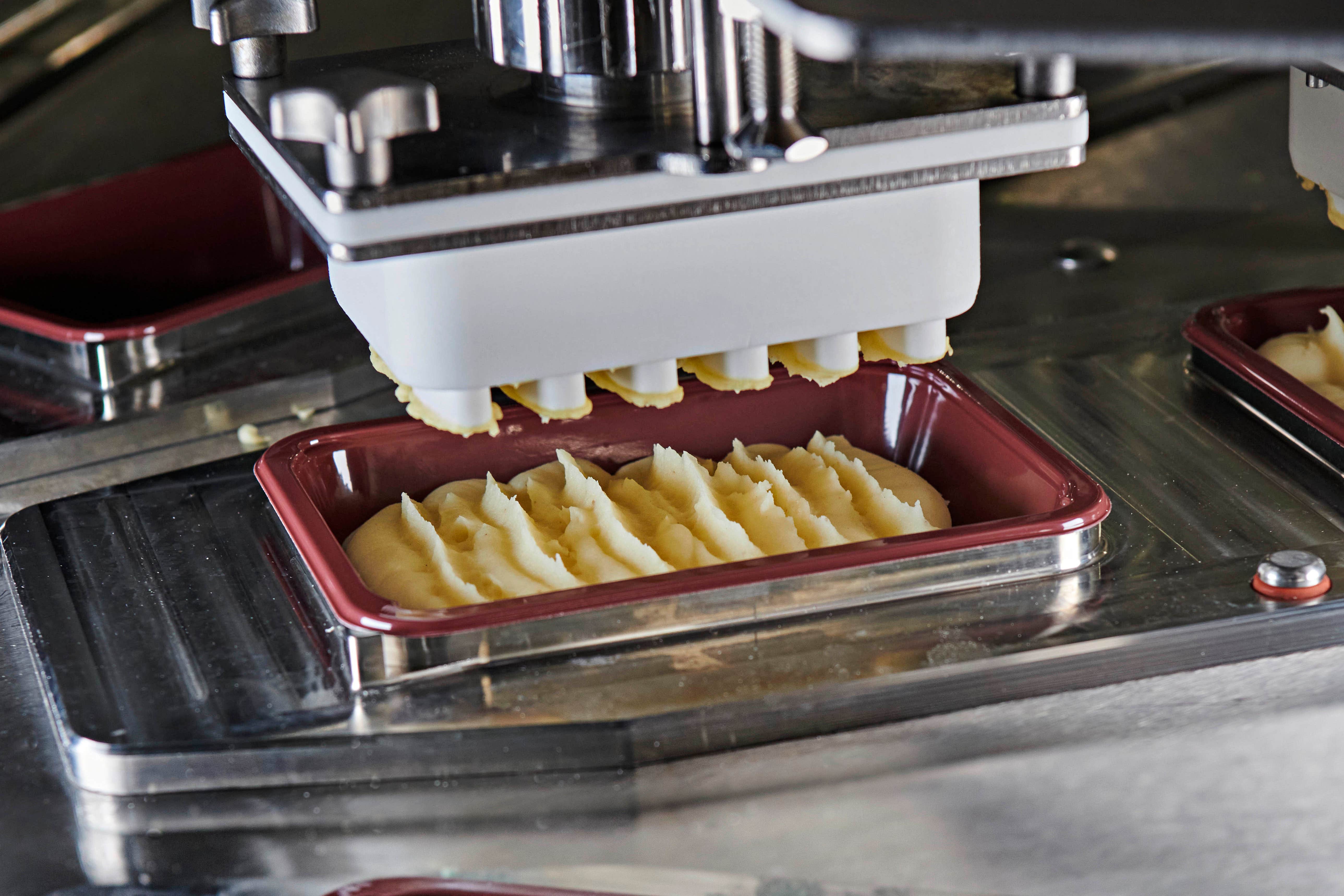 Mashed potato being made at Branston’s new multi-million pound mash factory near Lincoln. (Andy Weekes/ Branston/ PA)