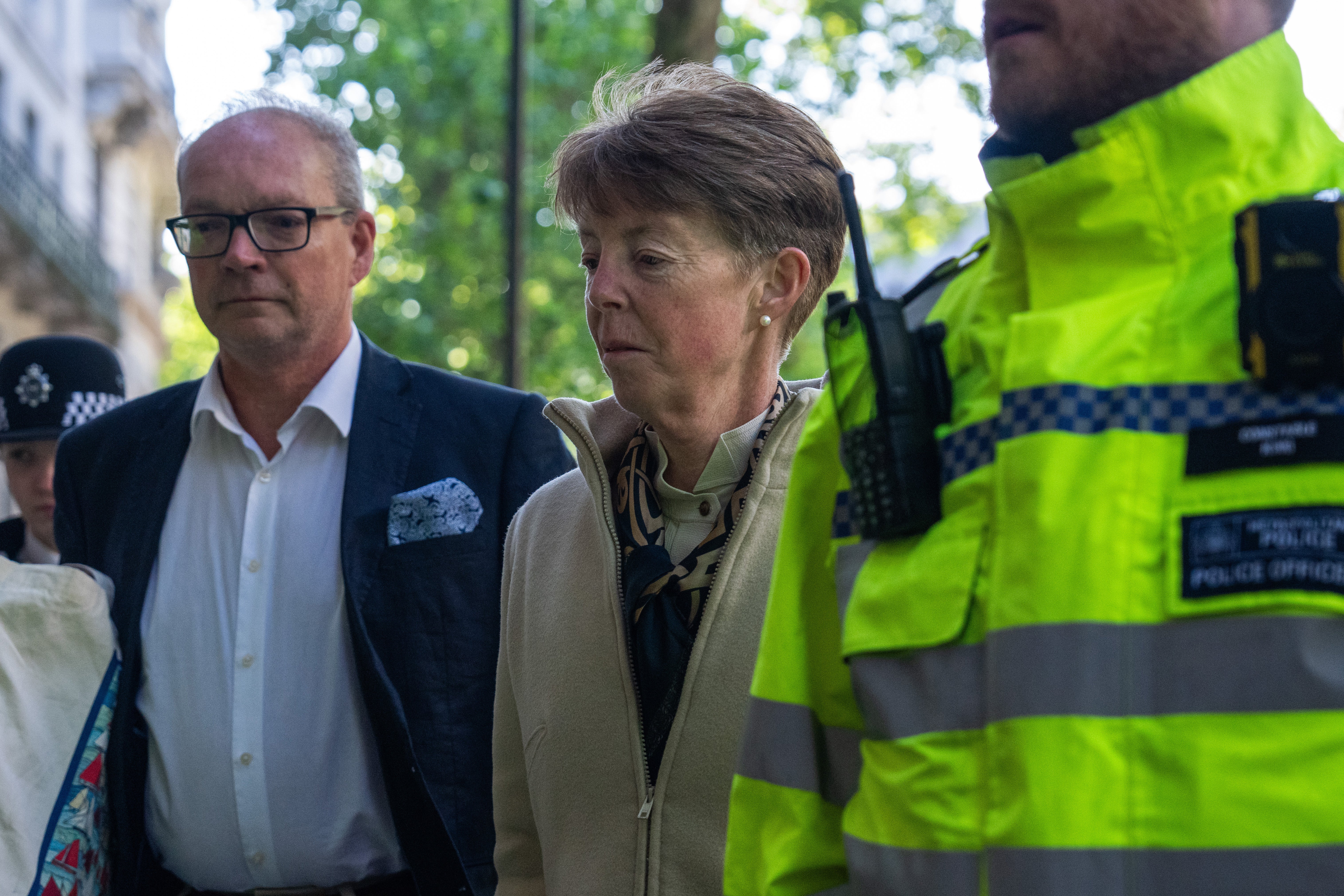 Former Post Office chief executive Paula Vennells arrives on her third day of testifying