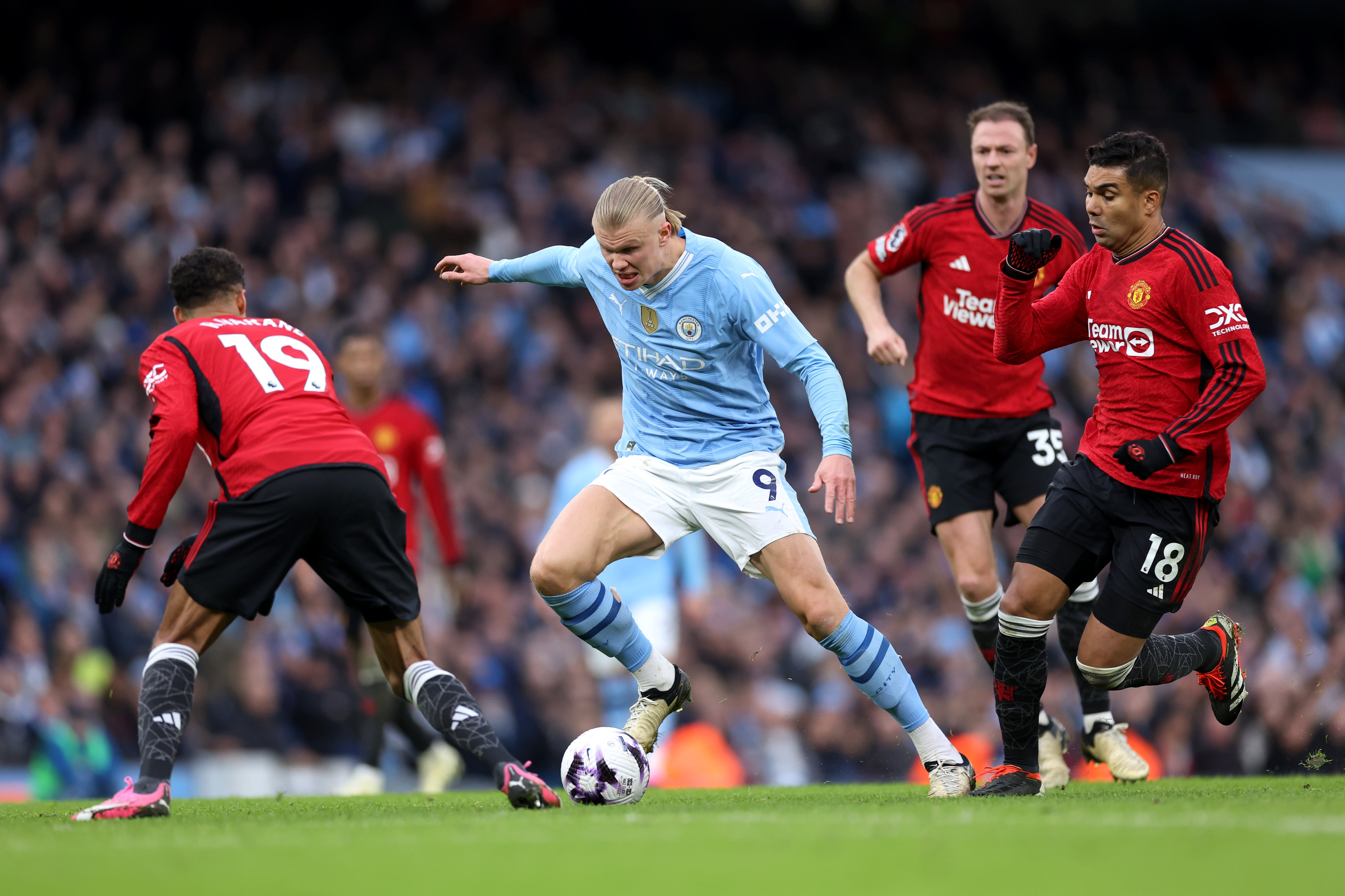 Casemiro and Varane must stop Haaland in their final game for United