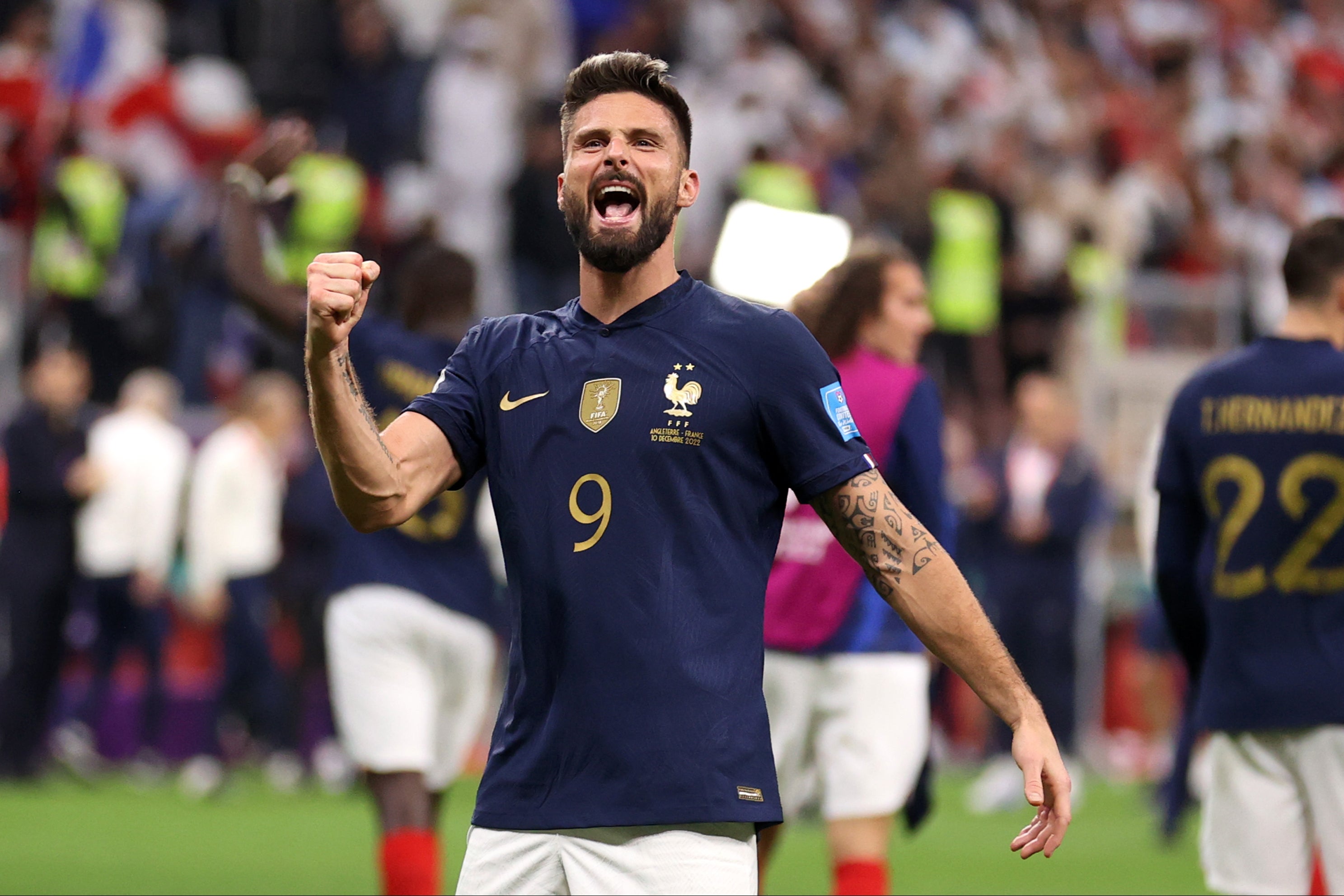 Olivier Giroud is France’s leading male goalscorer