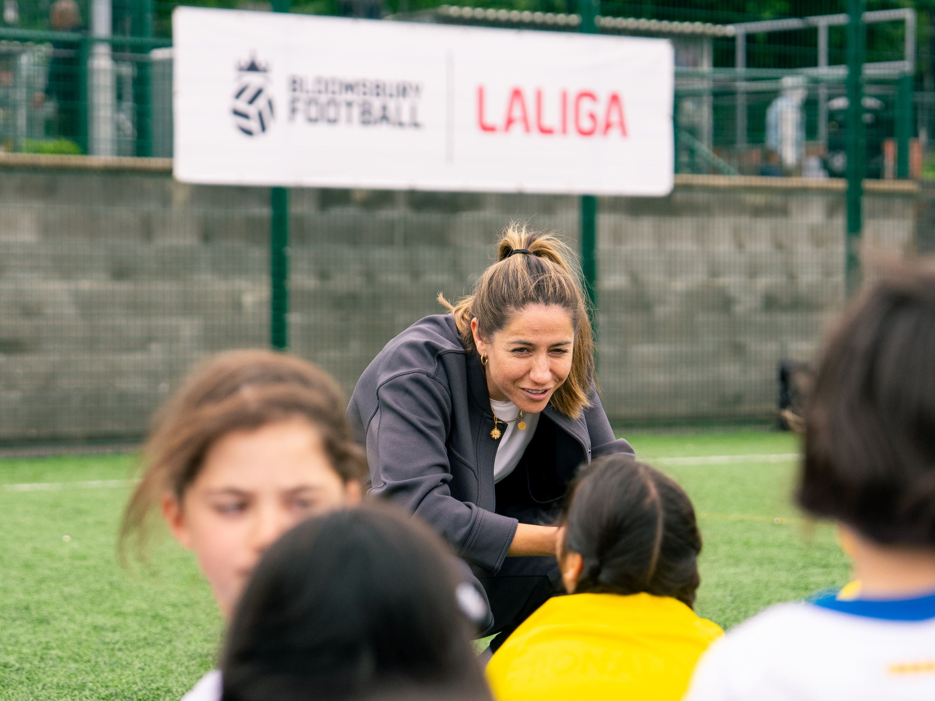 Vicky Losada at the Bloomsbury x LALIGA Schools Tournament in North London