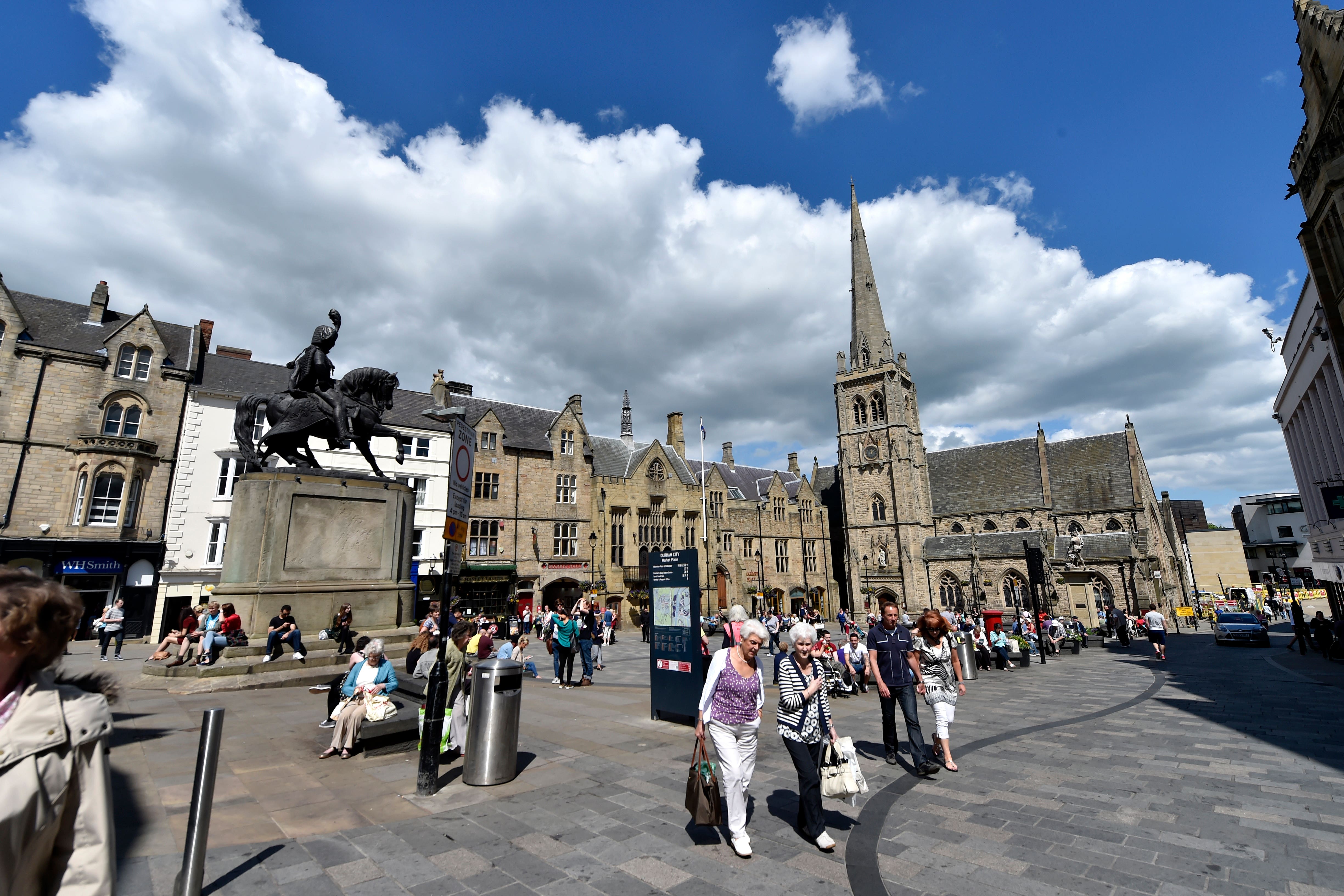 An underground explosion rocked Durham city centre (Owen Humphreys/PA)