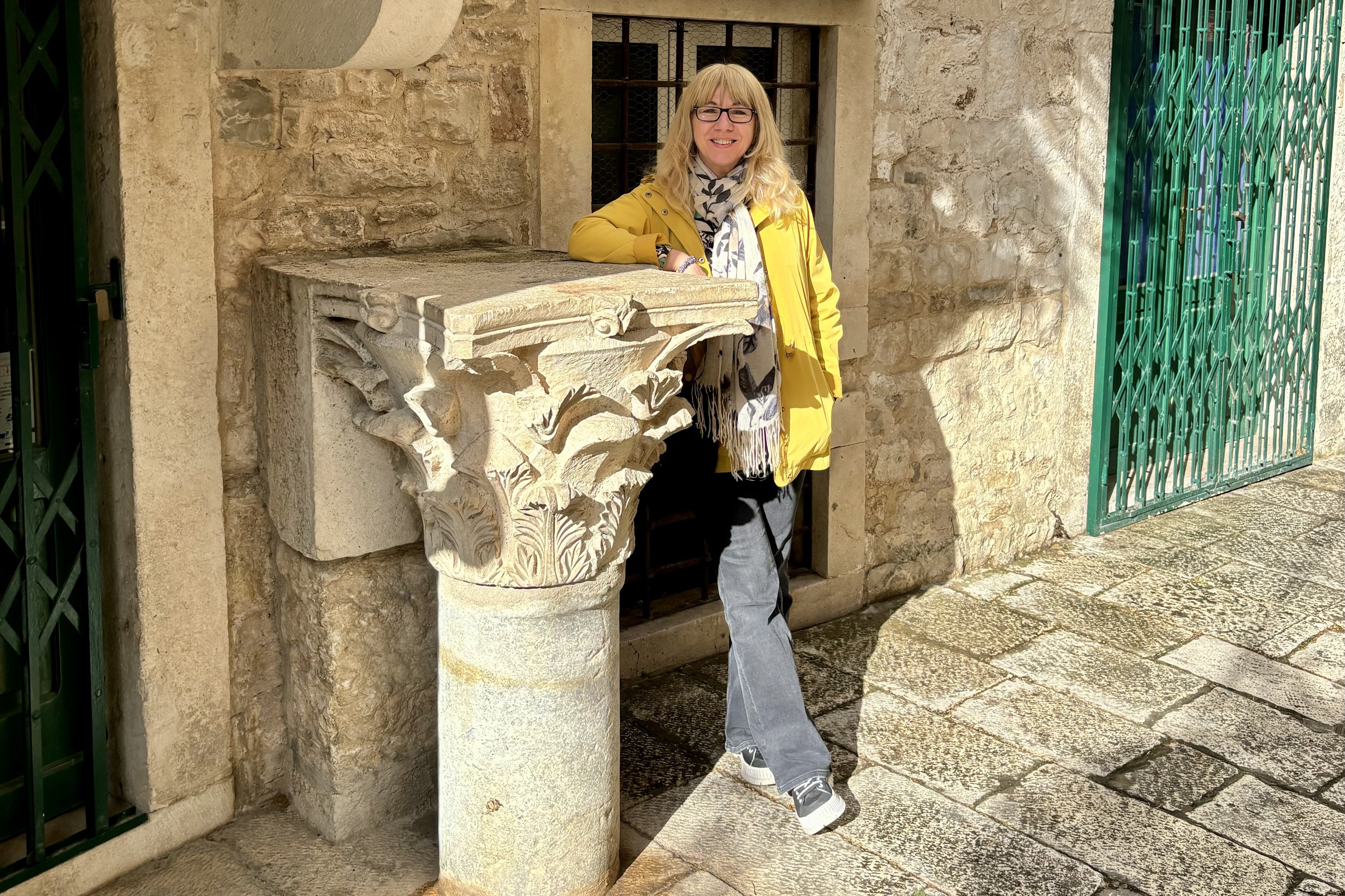 This old column from Diocletian’s Palace is now used as a table outside a bar