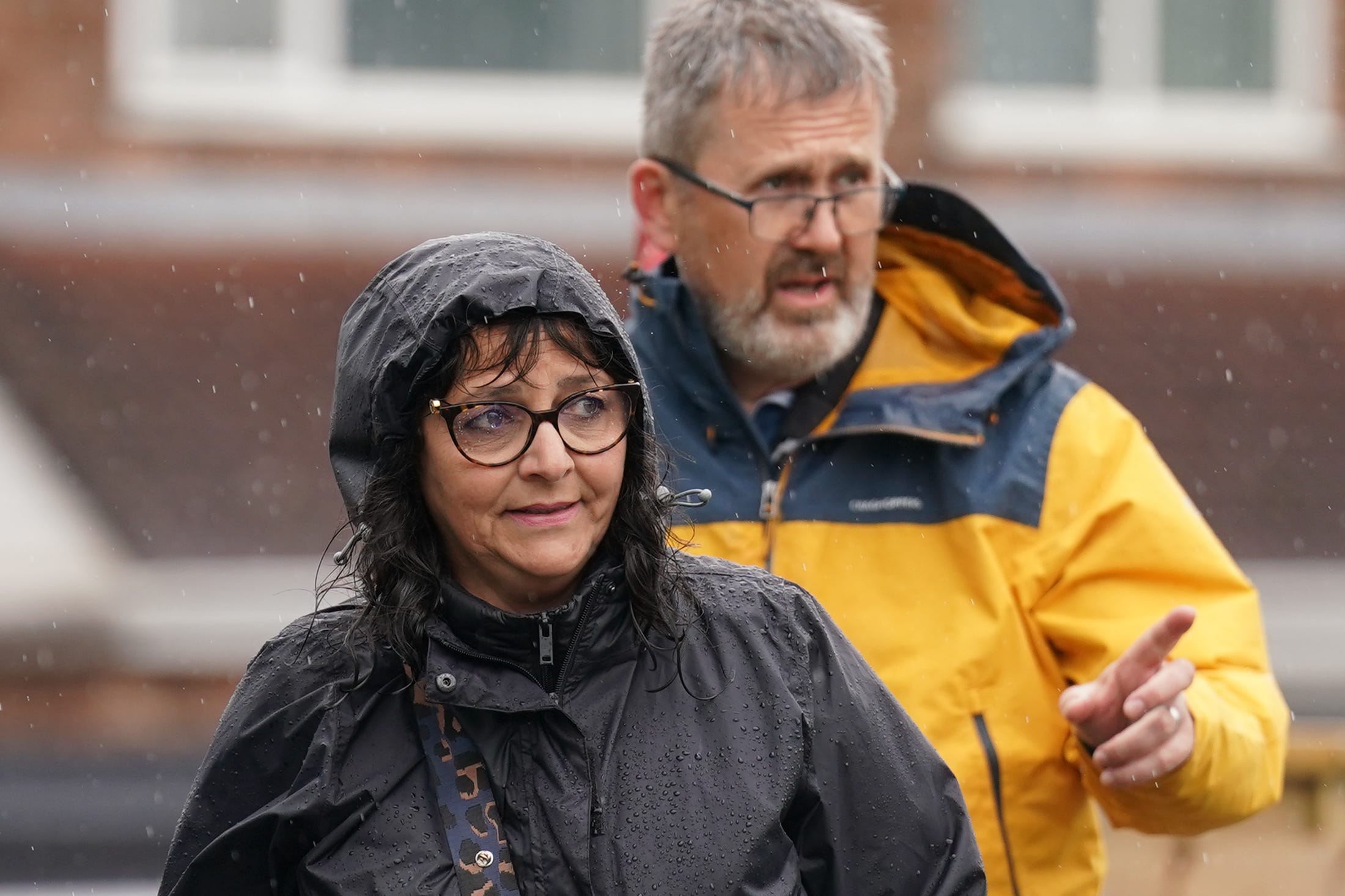 Figen Murray, the mother of victim Martyn Hett, during her 200-mile walk to deliver a petition to 10 Downing Street (Joe Giddens/PA)