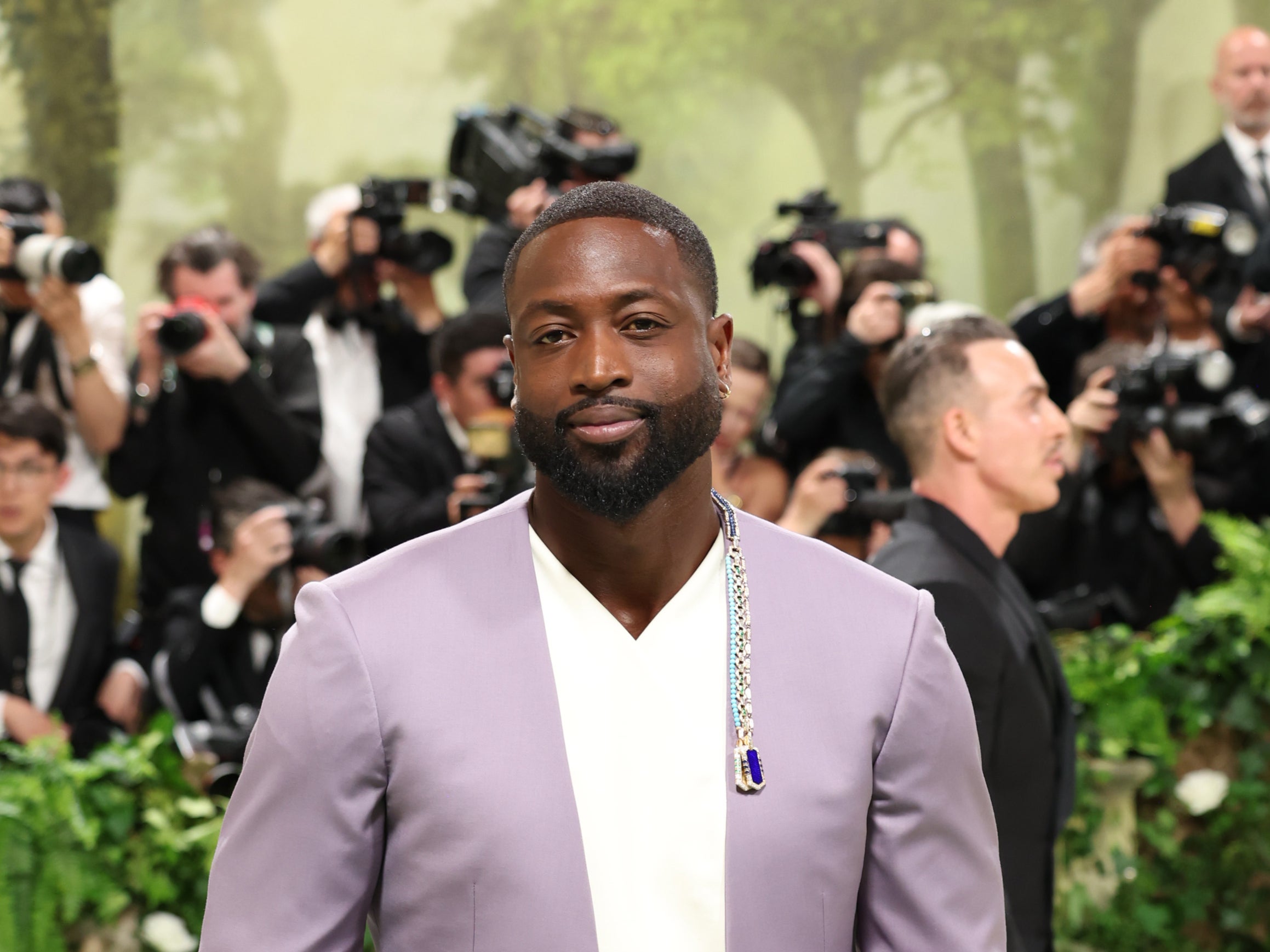 Dwyane Wade attends The 2024 Met Gala Celebrating “Sleeping Beauties: Reawakening Fashion” at The Metropolitan Museum of Art on 6 May 2024 in New York City.