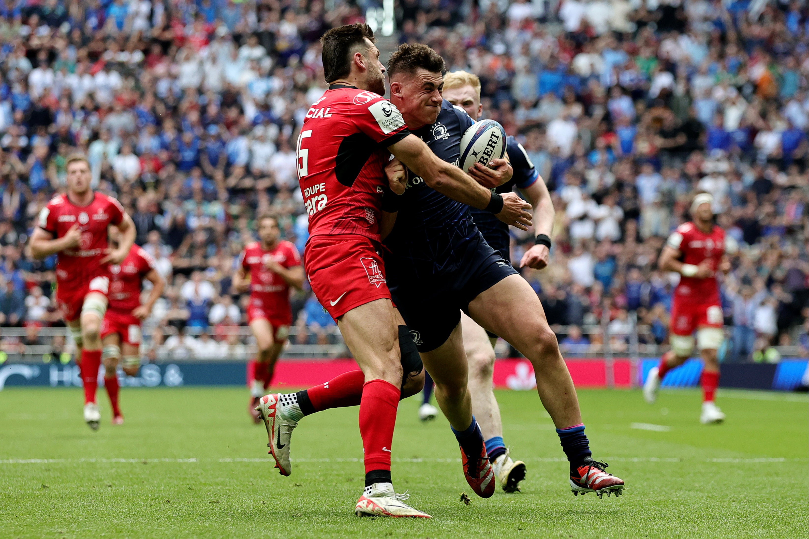 Blair Kinghorn made a remarkable try-saving tackle on Dan Sheehan