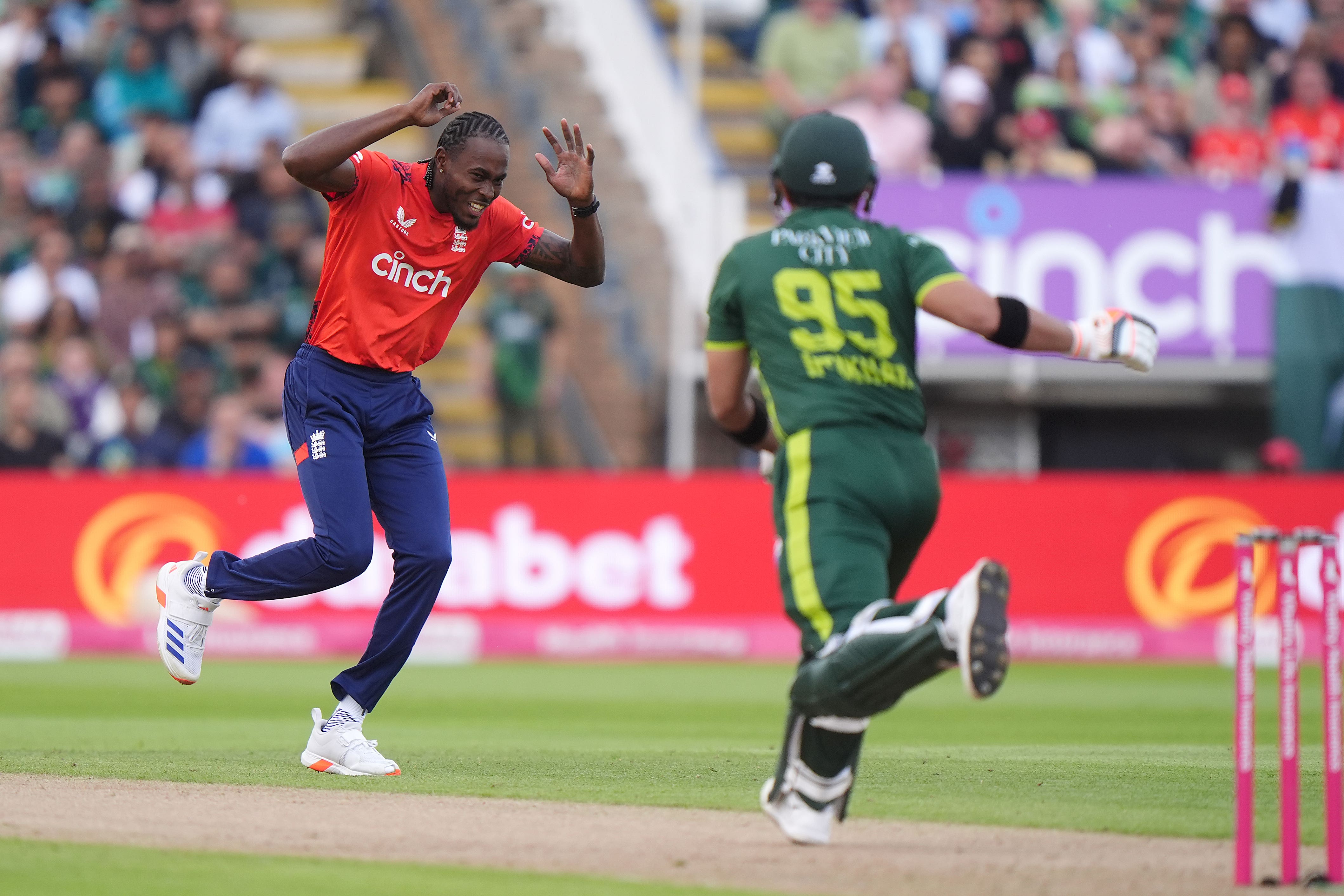 Jofra Archer helped England to victory over Pakistan (Bradley Collyer/PA)