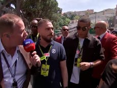 Martin Brundle tells off Kylian Mbappe’s bodyguard on Monaco grid: ‘I’m in charge around here!’