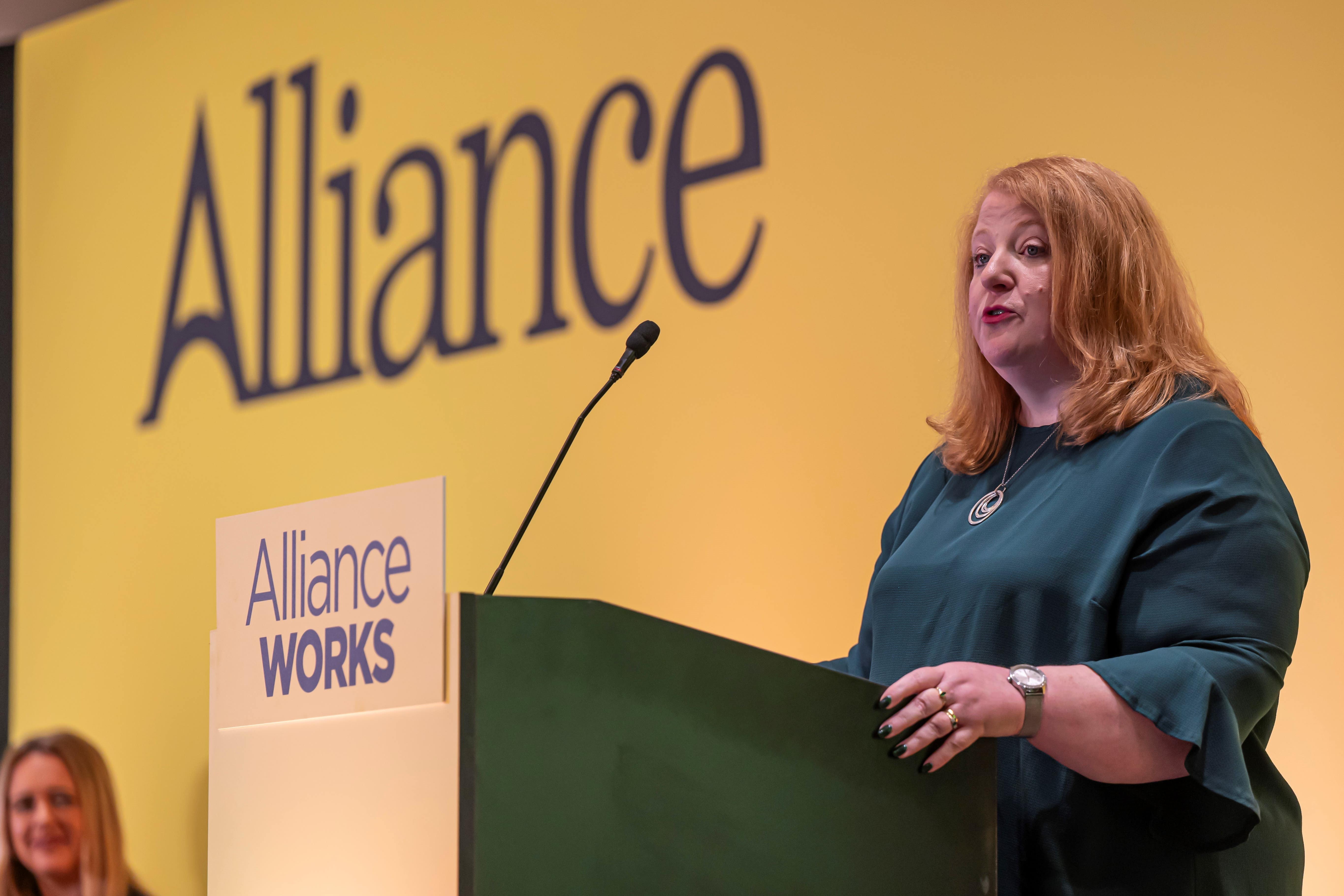 Alliance Party leader Naomi Long (PA)