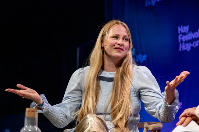 <p>Coco Mellors talks to Jack Edwards at Hay Festival</p>