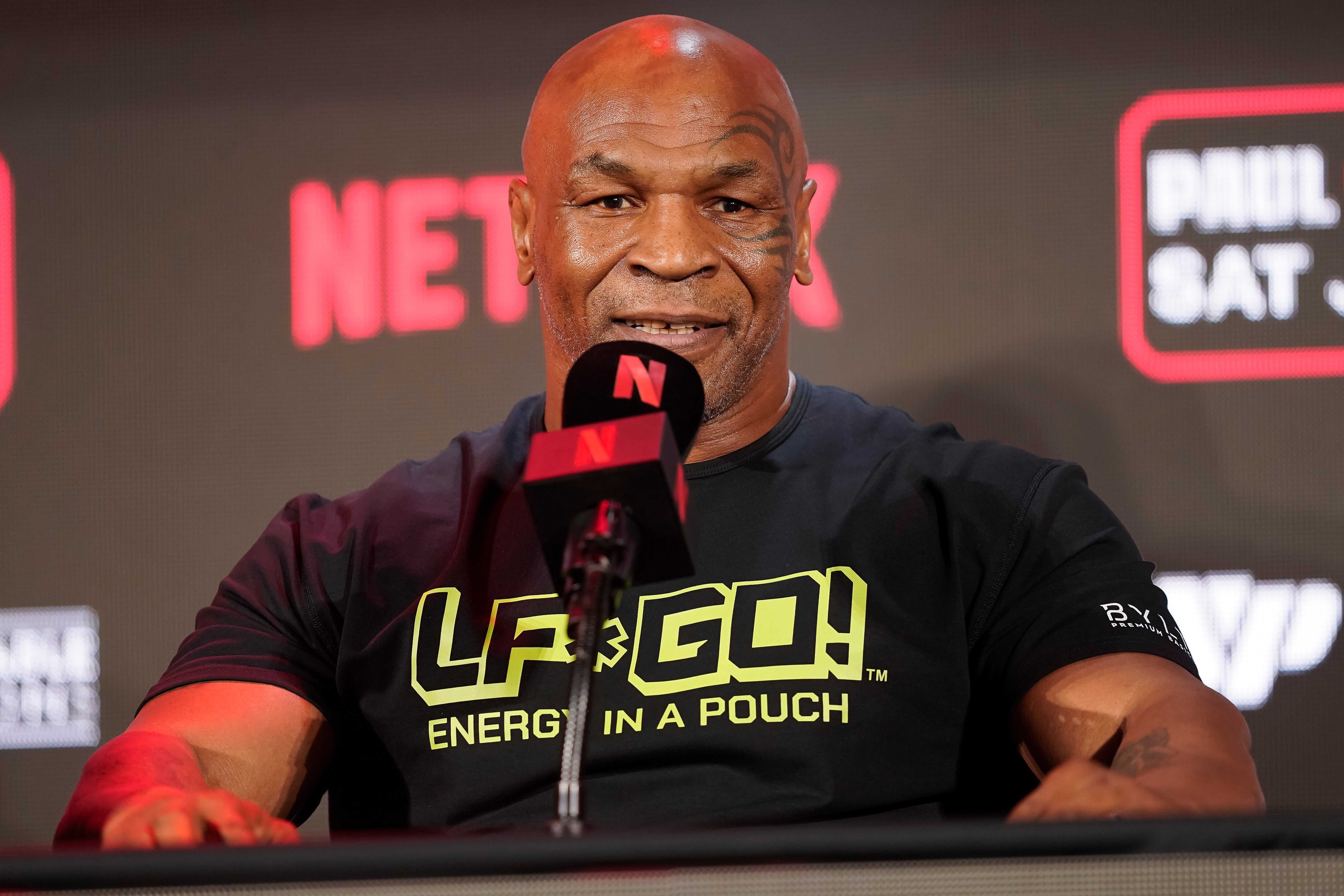 Mike Tyson says he is feeling ‘100 per cent’ ahead of his 20 July fight with Jake Paul following a health scare