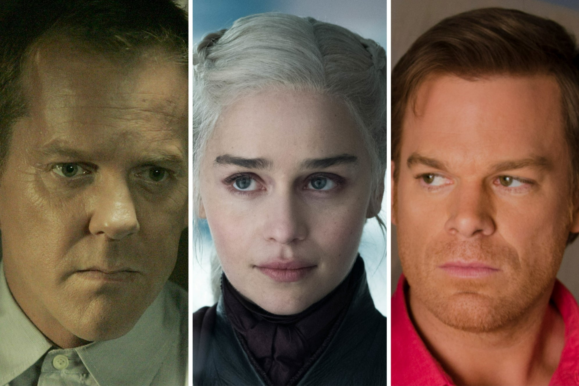 Kiefer Sutherland in ‘24’, Emilia Clarke in ‘Game of Thrones’ and Michael C Hall in ‘Dexter'