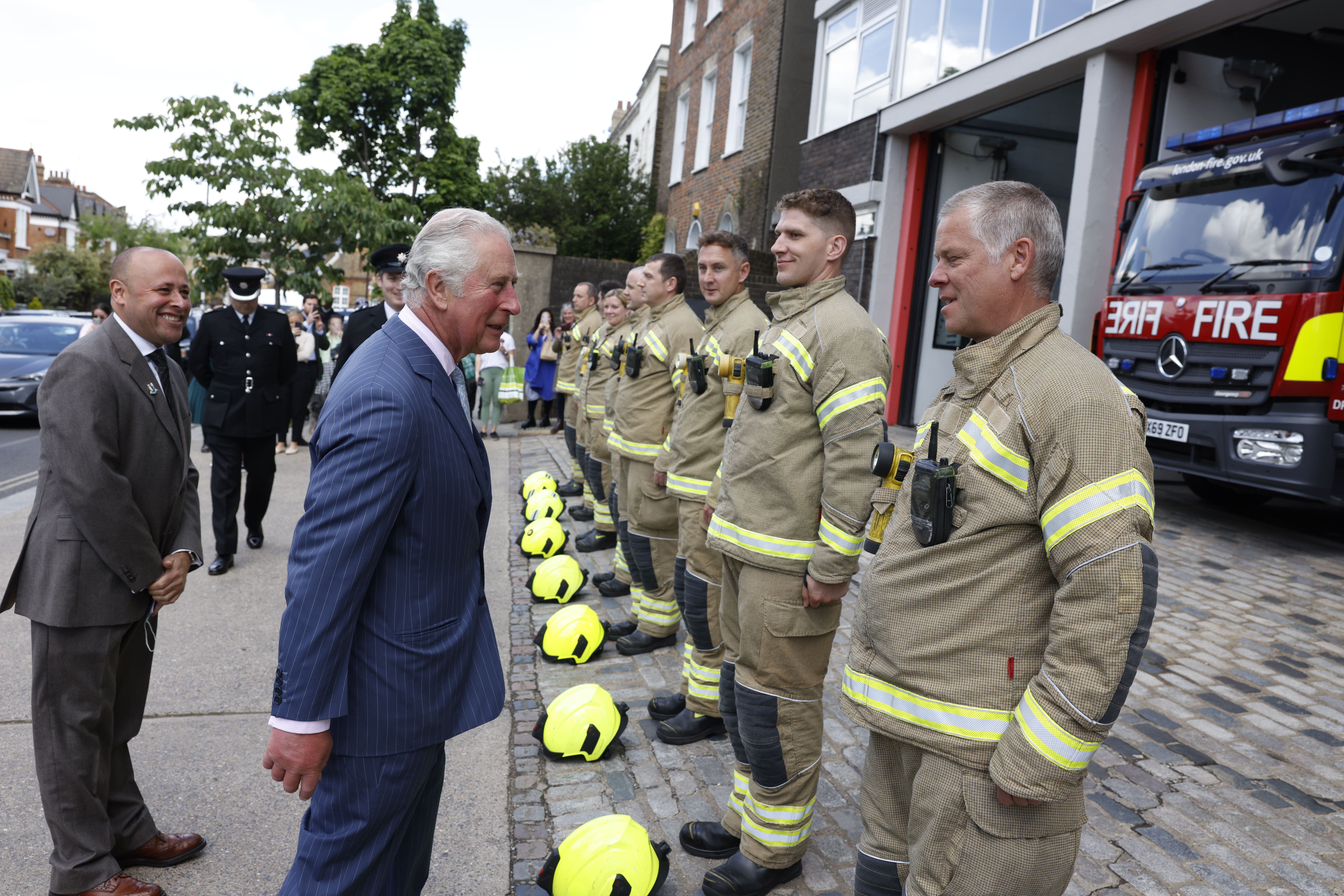 The King has become patron of The Fire Fighters Charity (Heathcliff O’Malley/Daily Mail/PA)