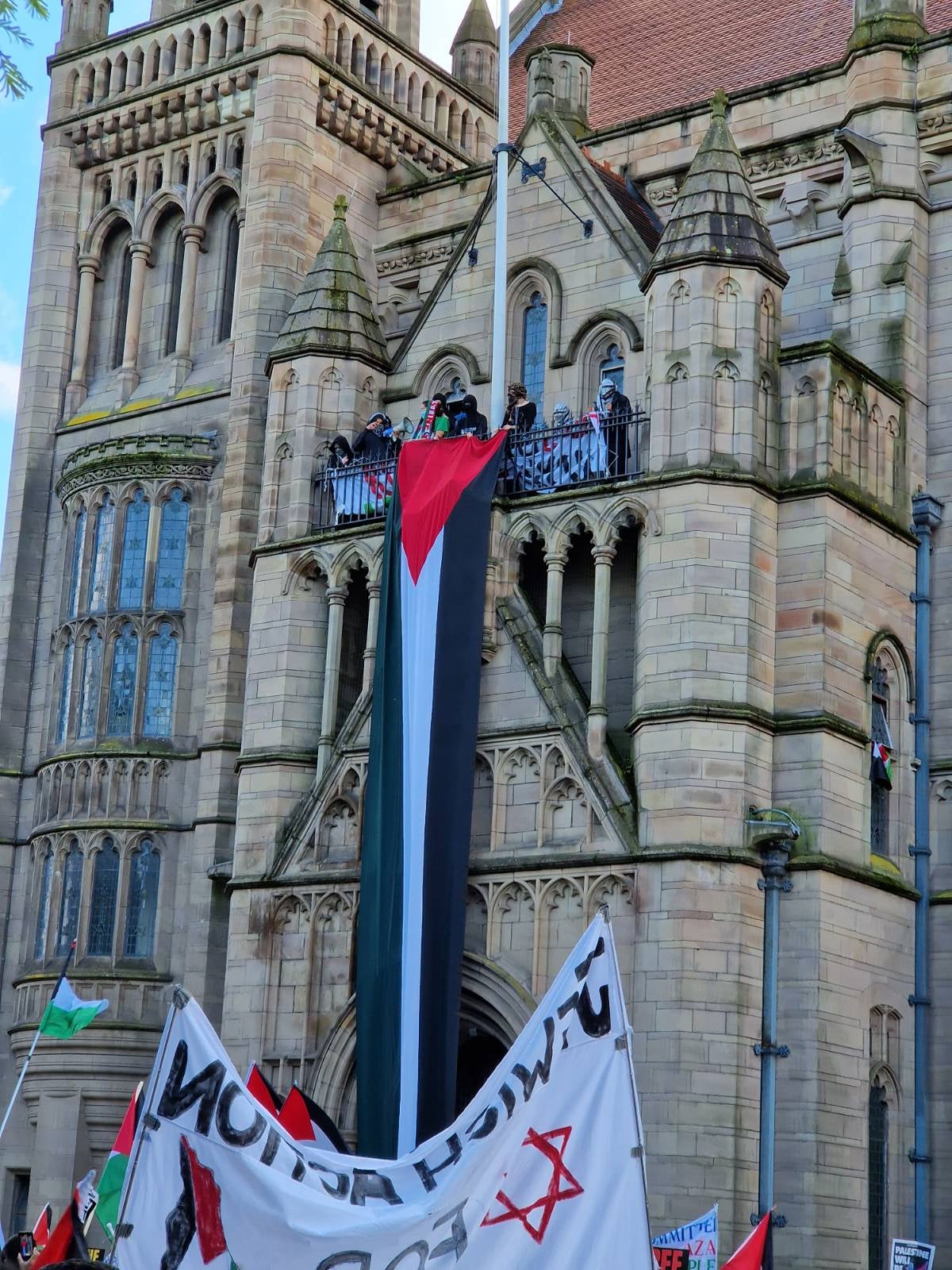 The group has made several demands on the University of Manchester