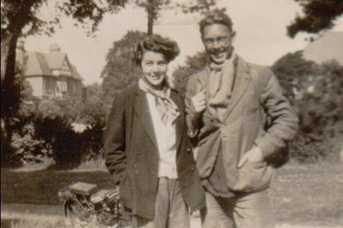 George Green with his wife Nancy, who both went to Spain during the civil war