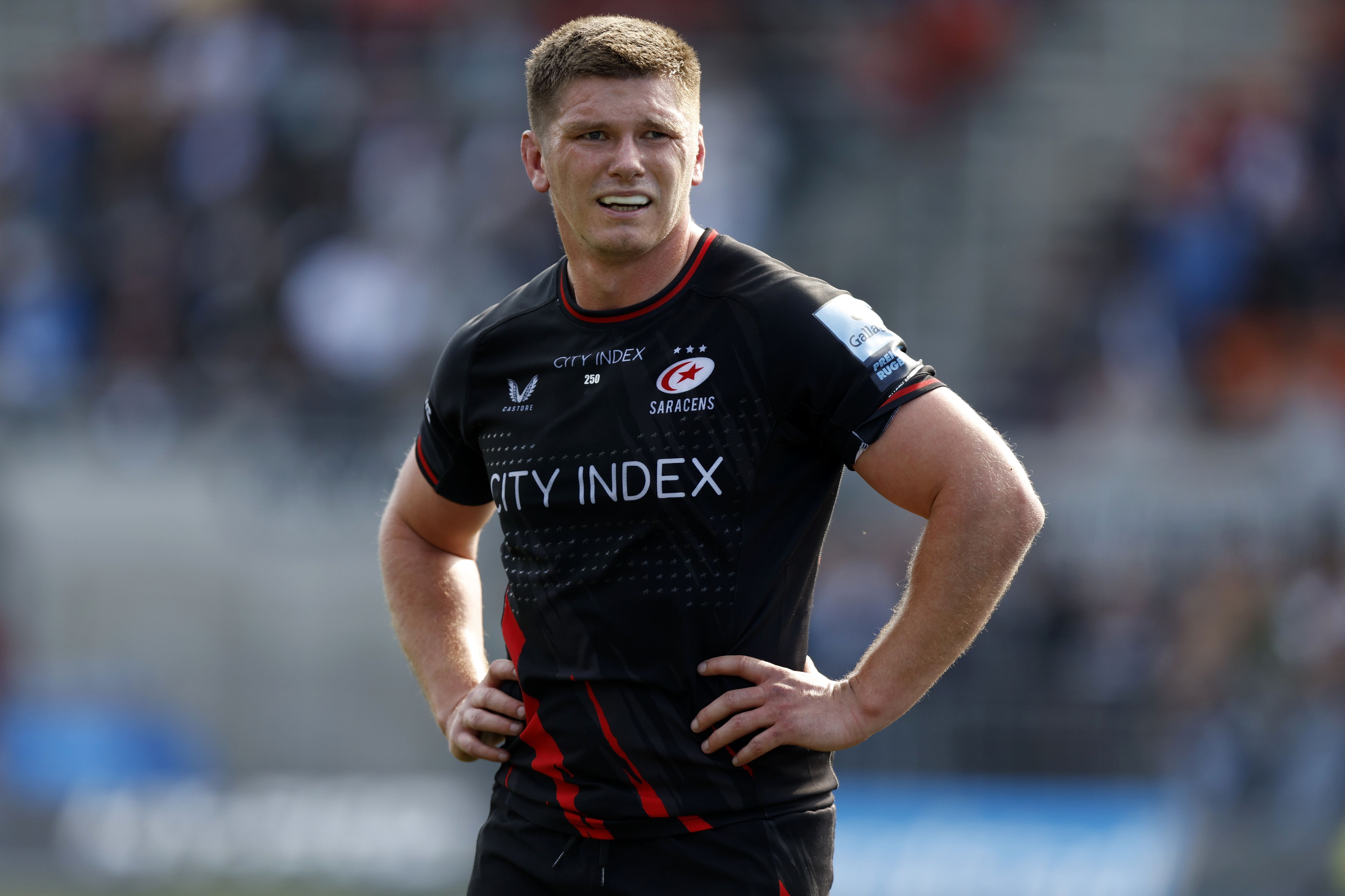 Owen Farrell leaves Saracens at the end of the season (Nigel French/PA)