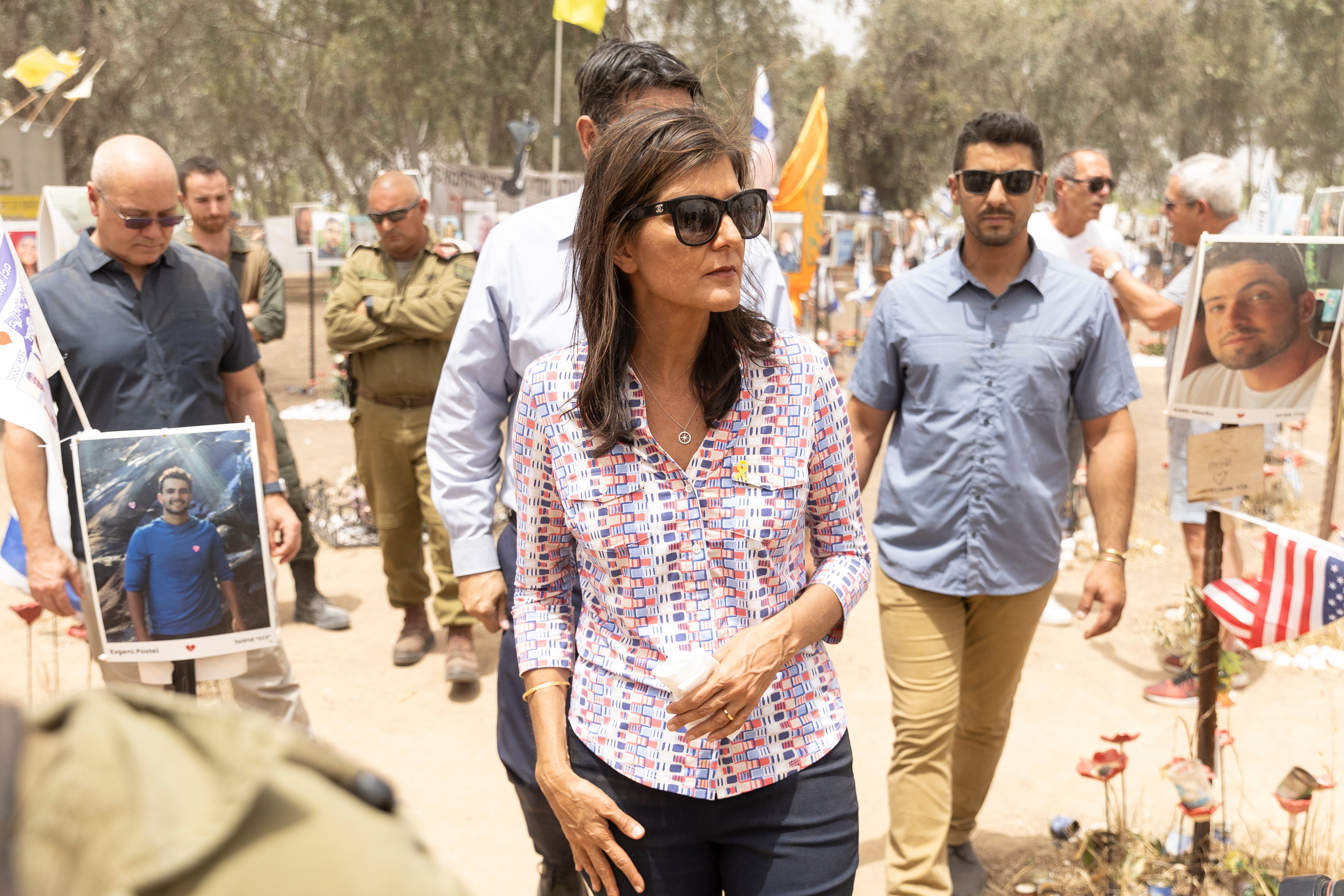 Nikki Haley during her visit to Israel