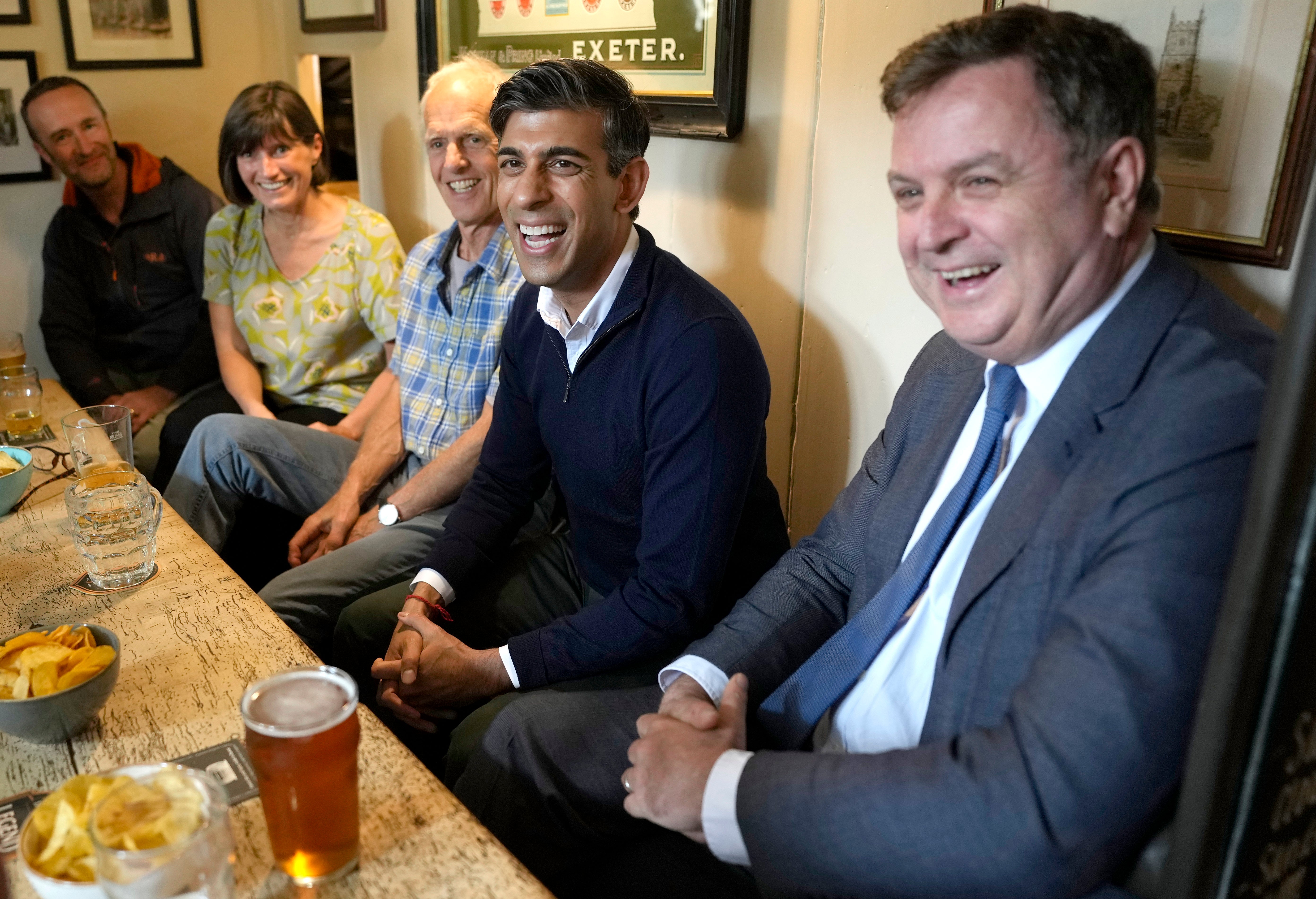 Rishi Sunak and Work and Pensions Secretary Mel Stride