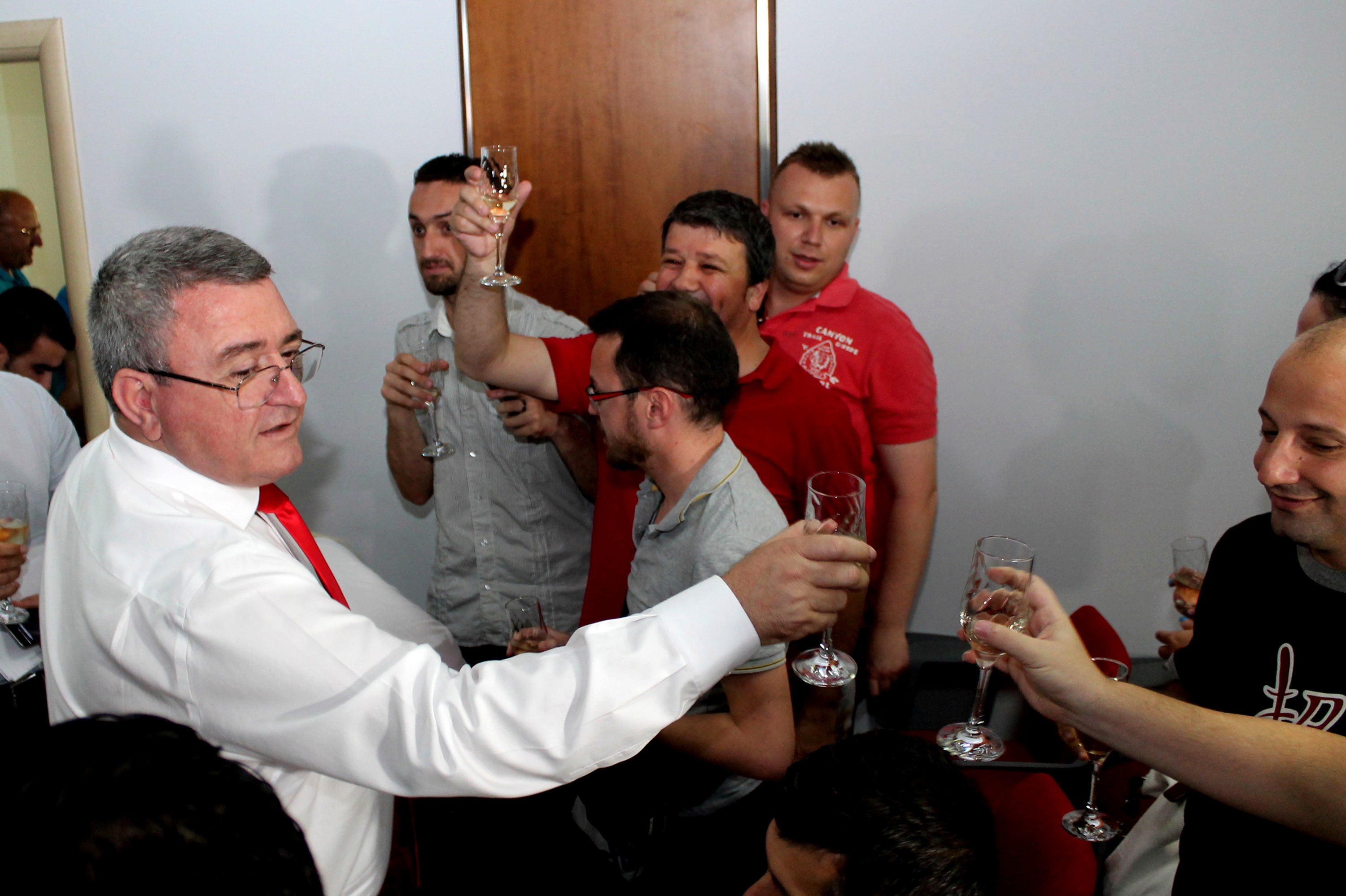 Soccer UEFA Albania Serbia