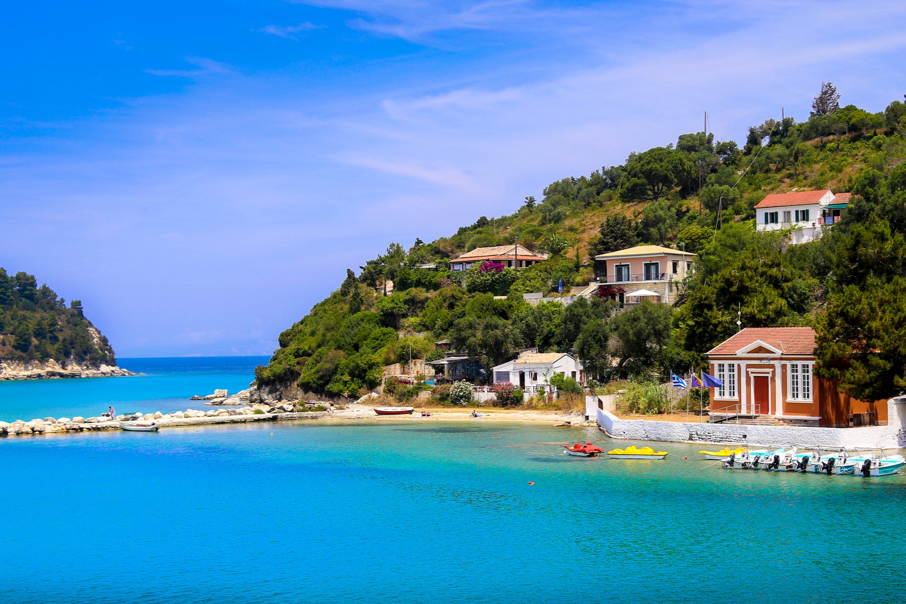 When you’re in Paxos, Greece, you don’t need more than just a few outfits to get by