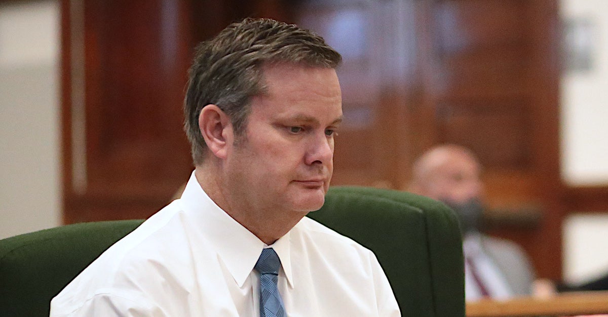 Chad Daybell is seen during his preliminary hearing in Fremont County on Monday, August 3, 2020