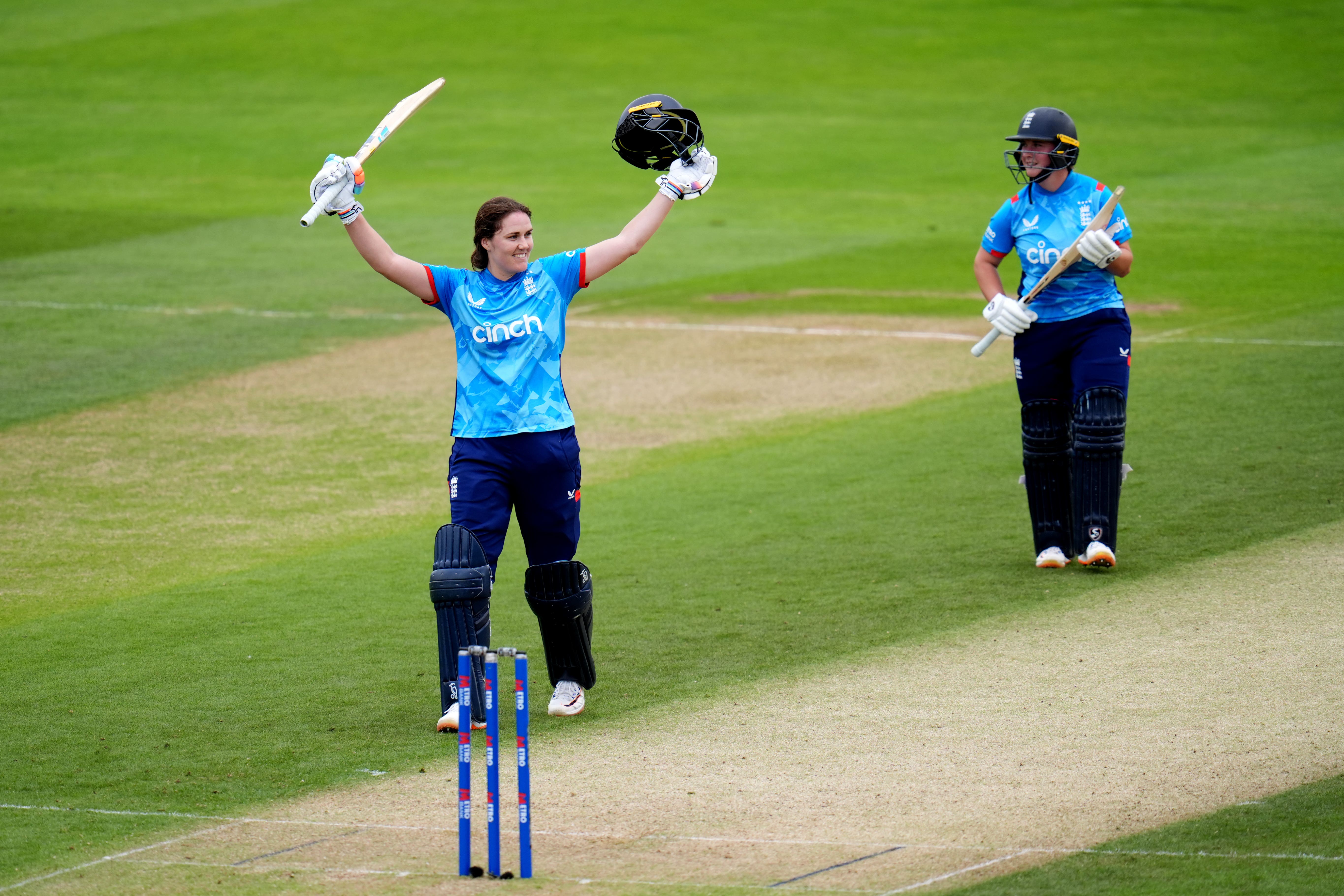 Nat Sciver-Brunt struck a ton (John Walton/PA)