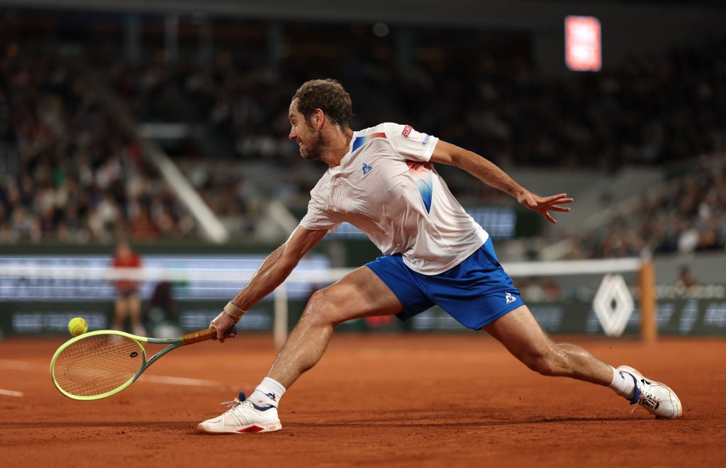 There was a bigger crowd as Gasquet played against Jannik Sinner