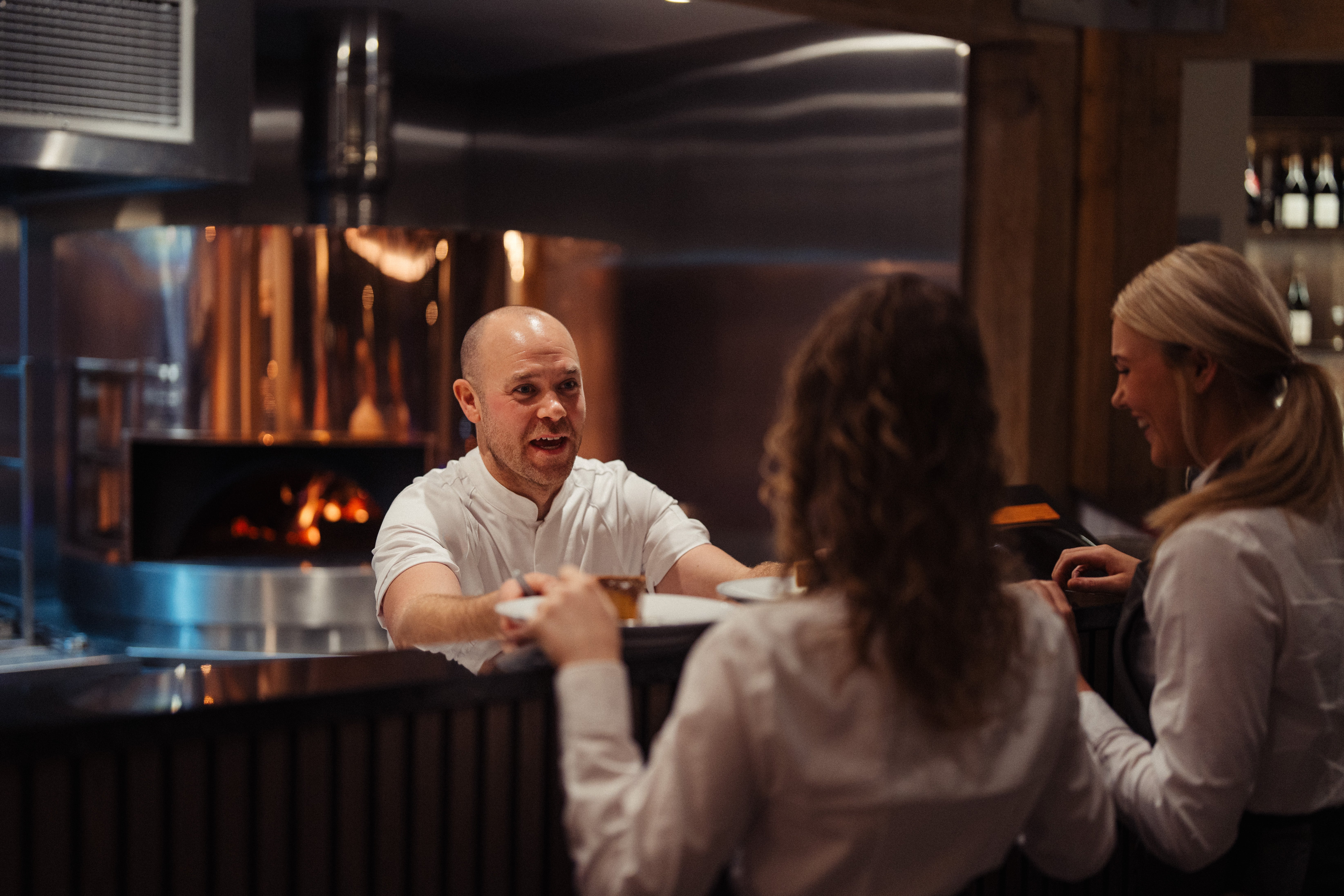 Chef Doug Crampton running the Eight at Gazegill kitchen