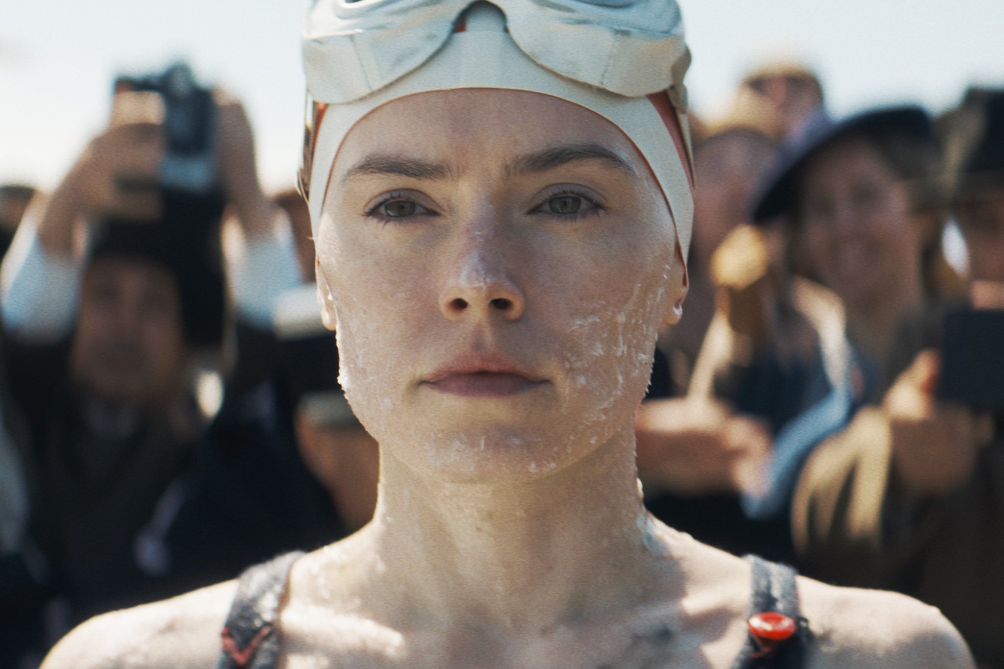 Swim and bear it: Daisy Ridley in ‘Young Woman and the Sea’