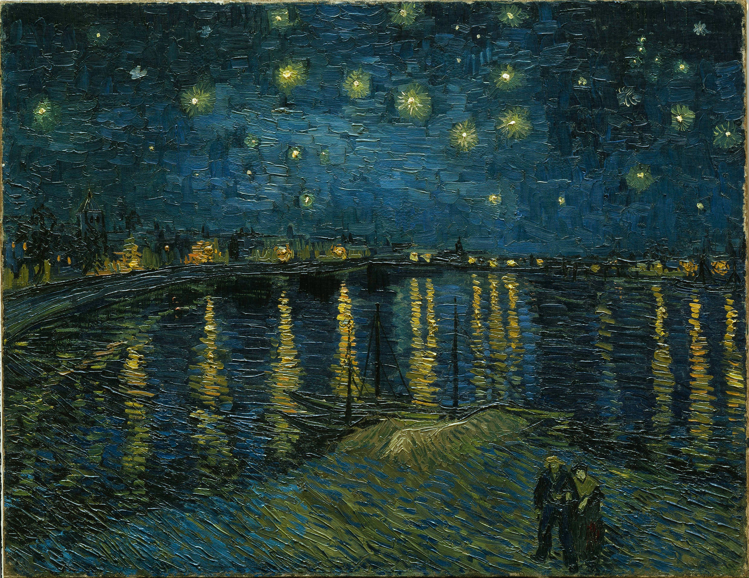 Vincent van Gogh created ‘Starry Night Over the Rhône’ when living in the city of Arles in Provence