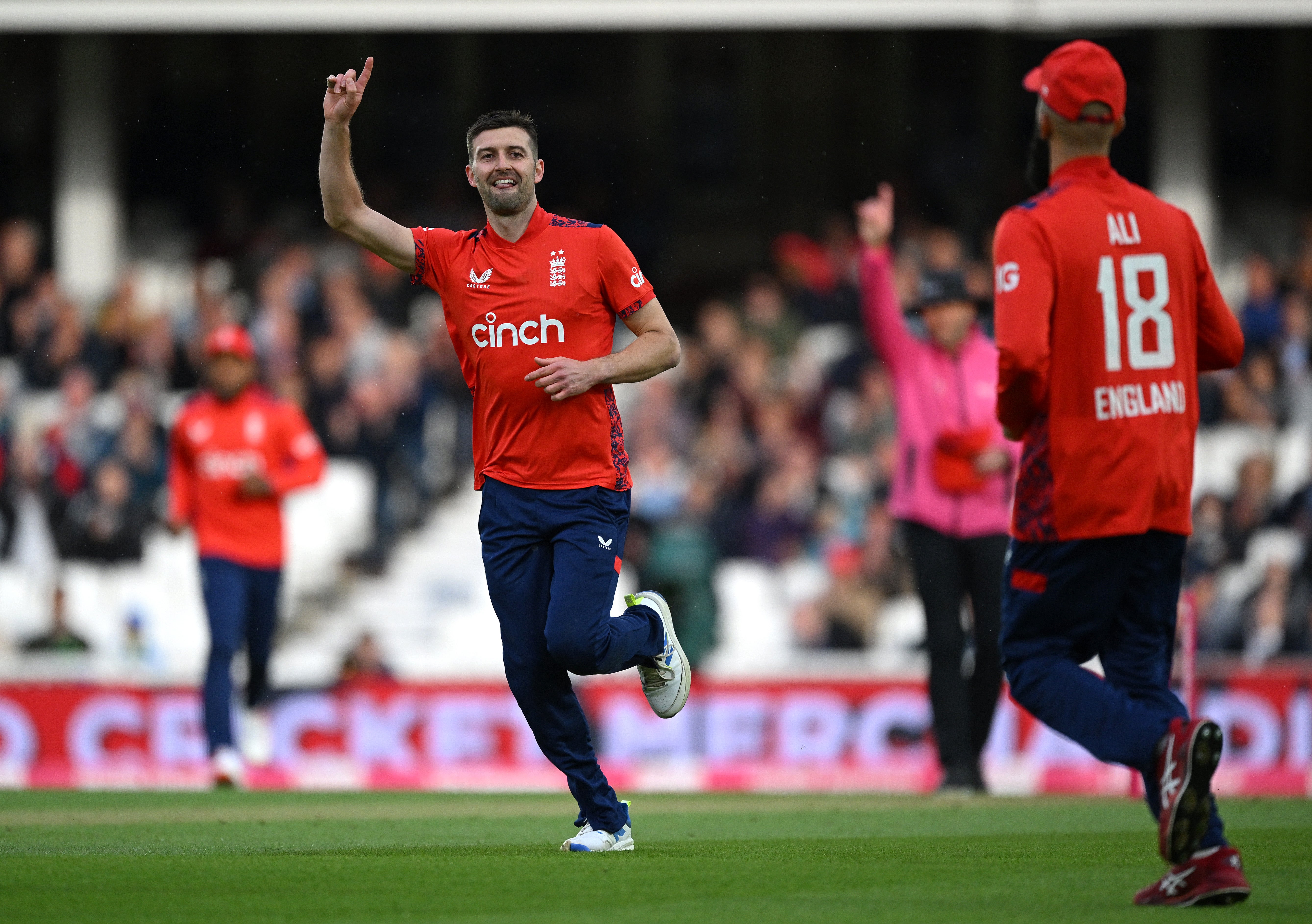 Mark Wood hit speeds of up to 95 mph during his spell in the first innings