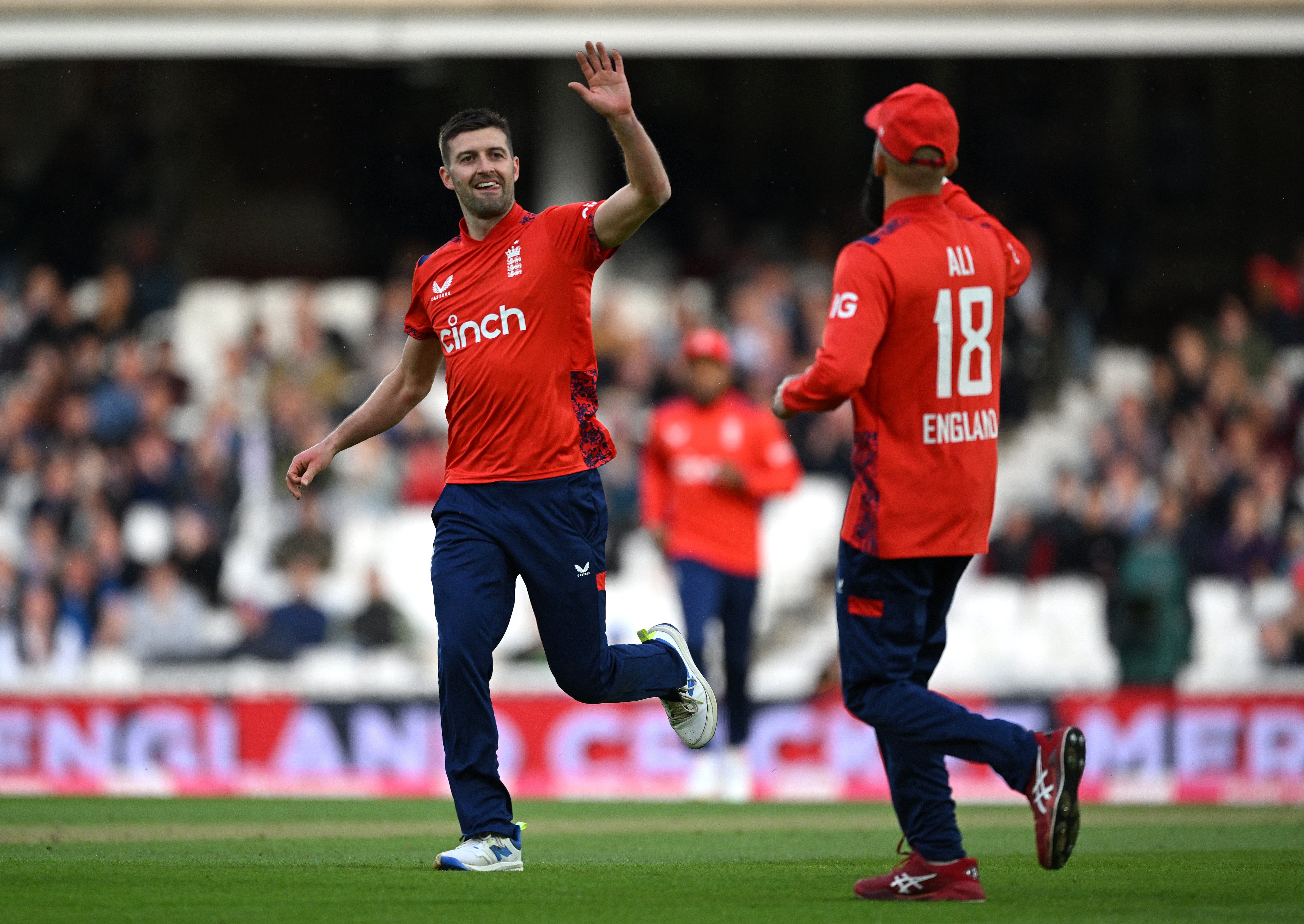 Mark Wood hit top speeds during England’s final warm up match at the Oval