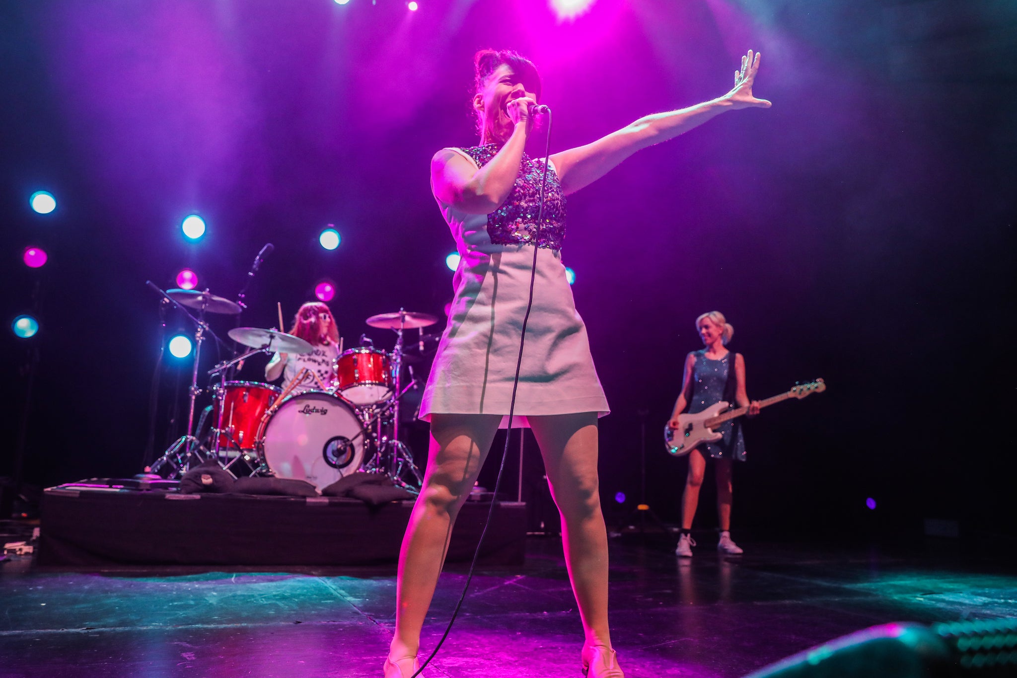 Bikini Kill perform at The Hollywood Palladium, Los Angeles in 2019