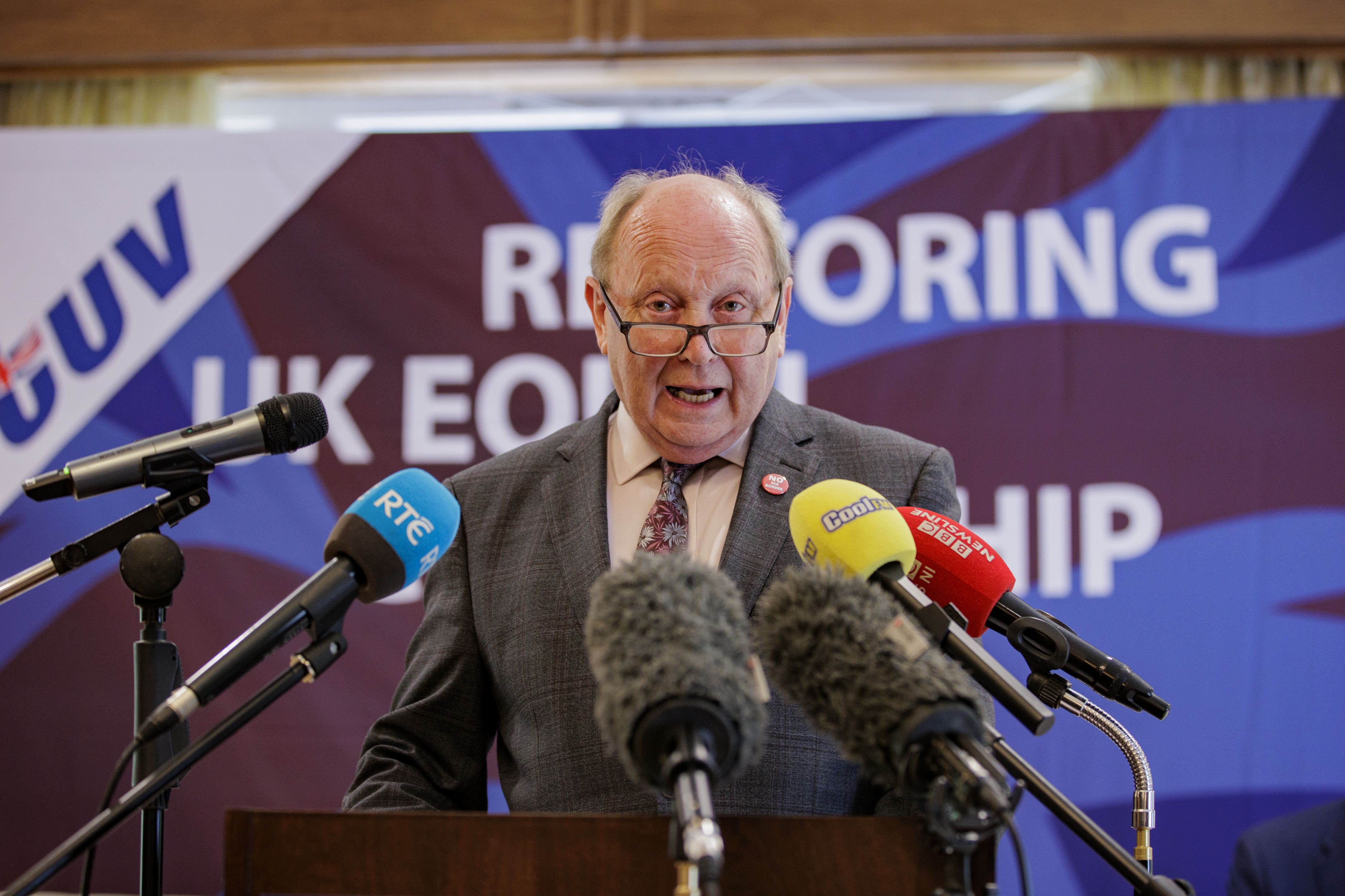 Traditional Unionist Voice leader Jim Allister (Liam McBurney/PA)