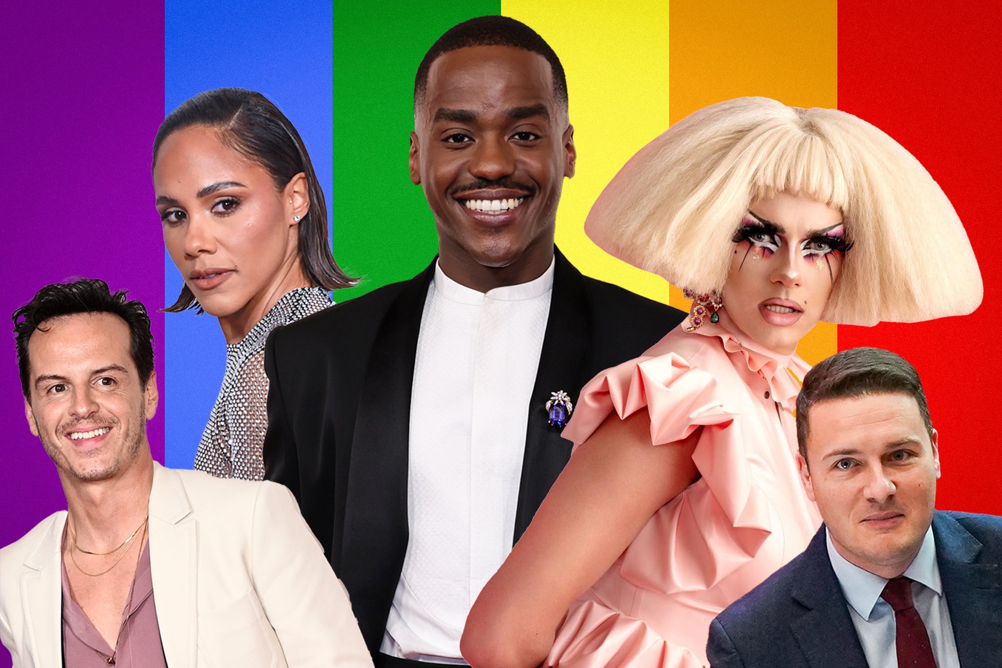 Andrew Scott, Alex Scott, Ncuti Gatwa, Crystal and Wes Streeting are all recognised in this year’s Pride List